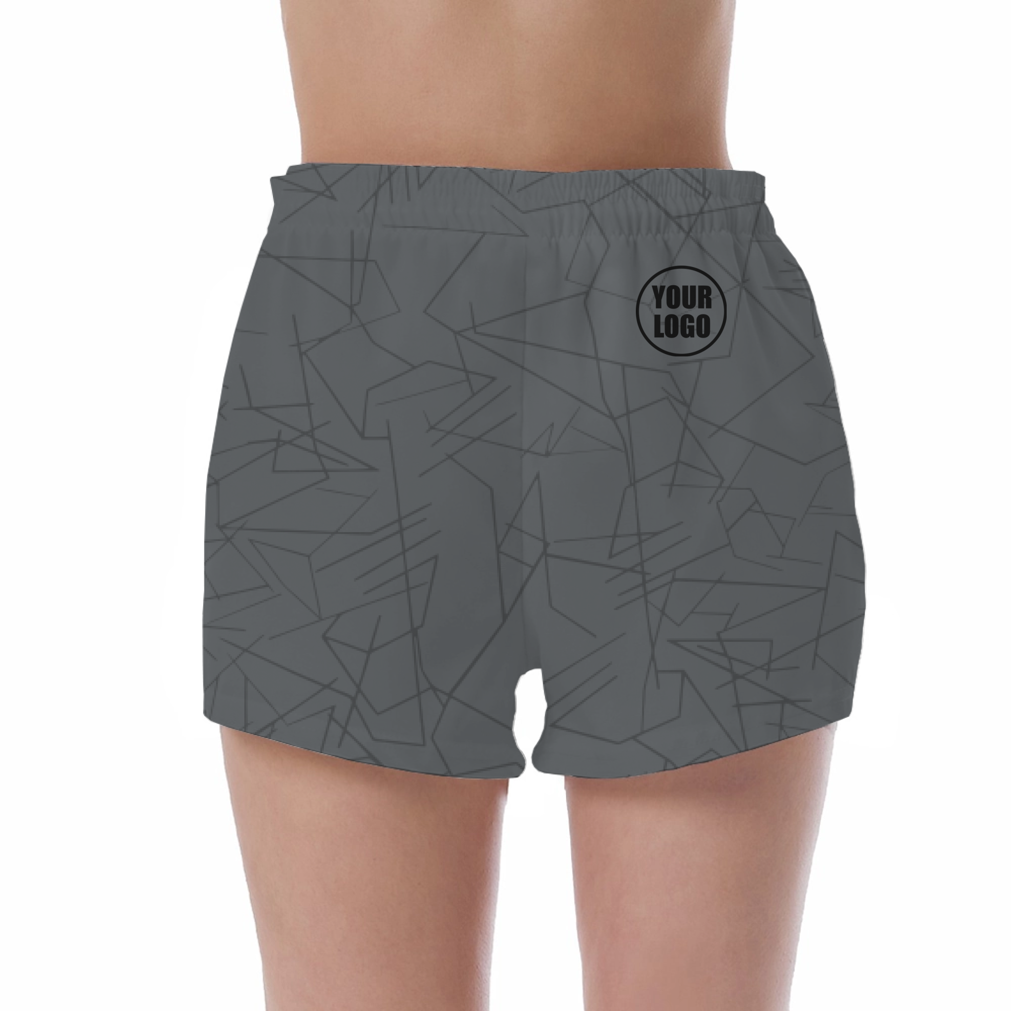 Picklewin Simple Abstract Women's Custom UV Protection Shorts 11