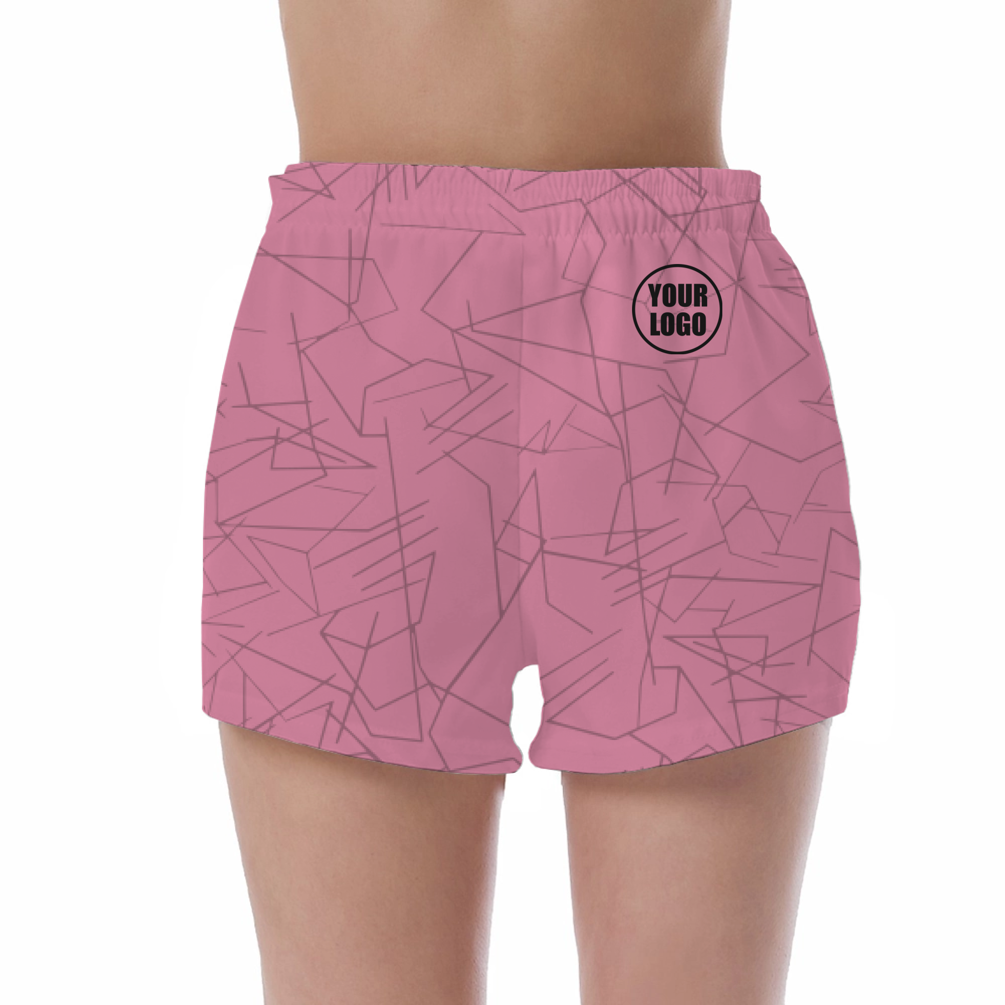 Picklewin Simple Abstract Women's Custom UV Protection Shorts 6