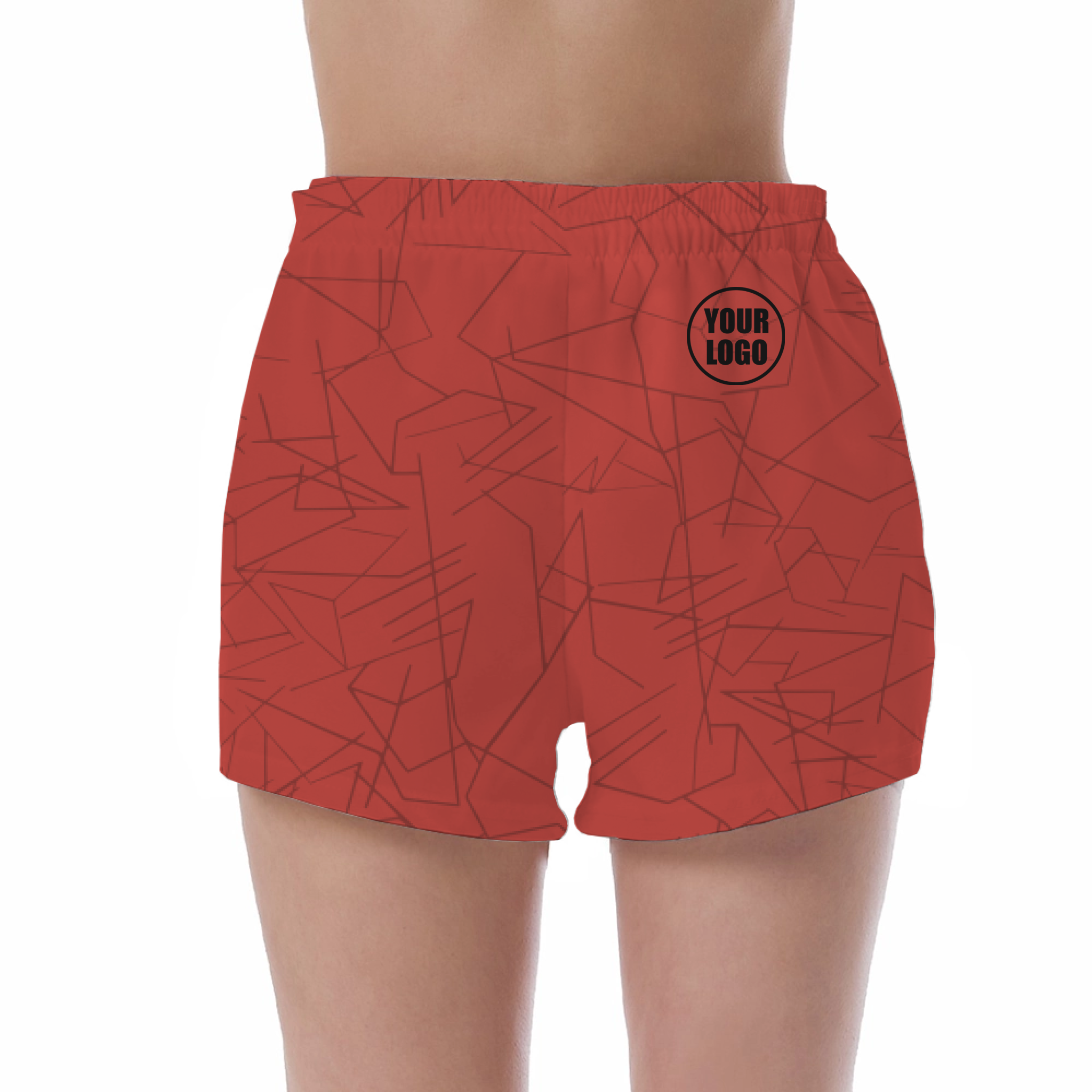 Picklewin Simple Abstract Women's Custom UV Protection Shorts 12