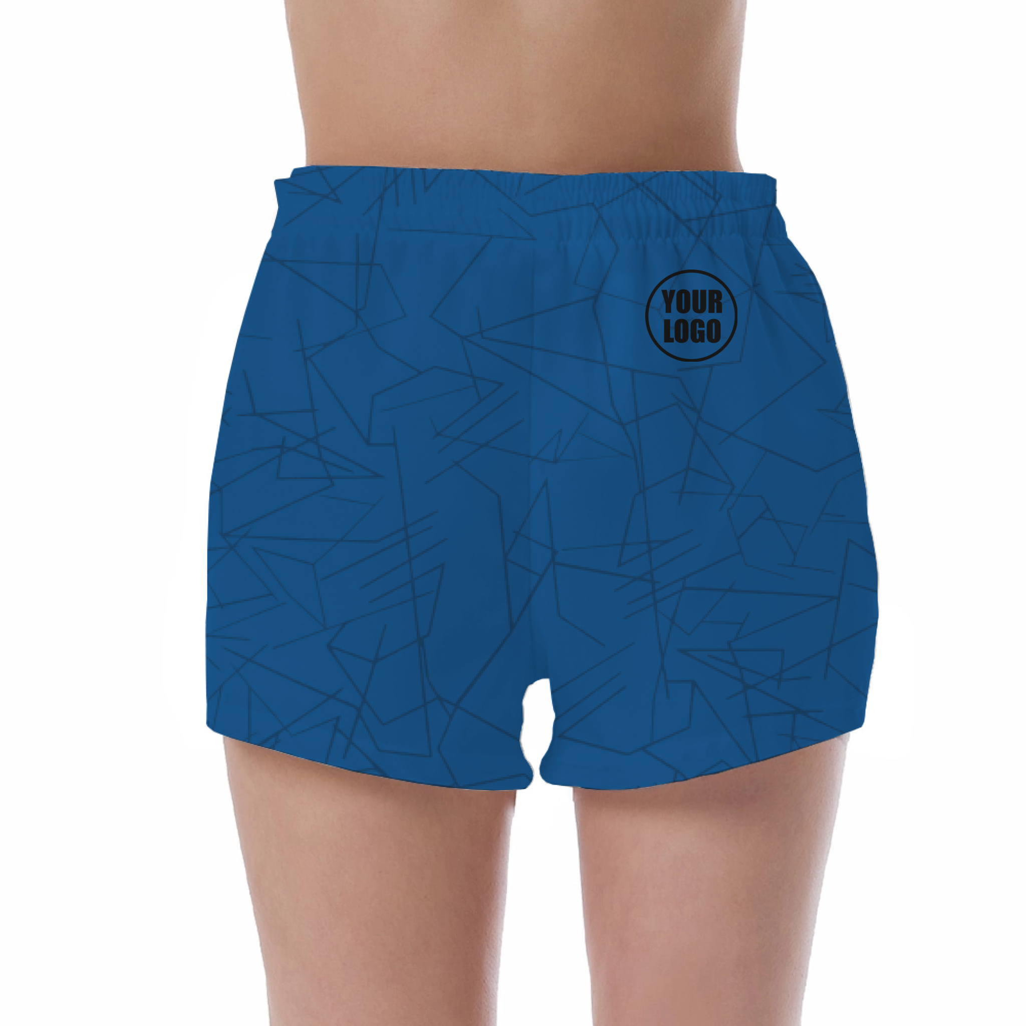 Picklewin Simple Abstract Women's Custom UV Protection Shorts 13