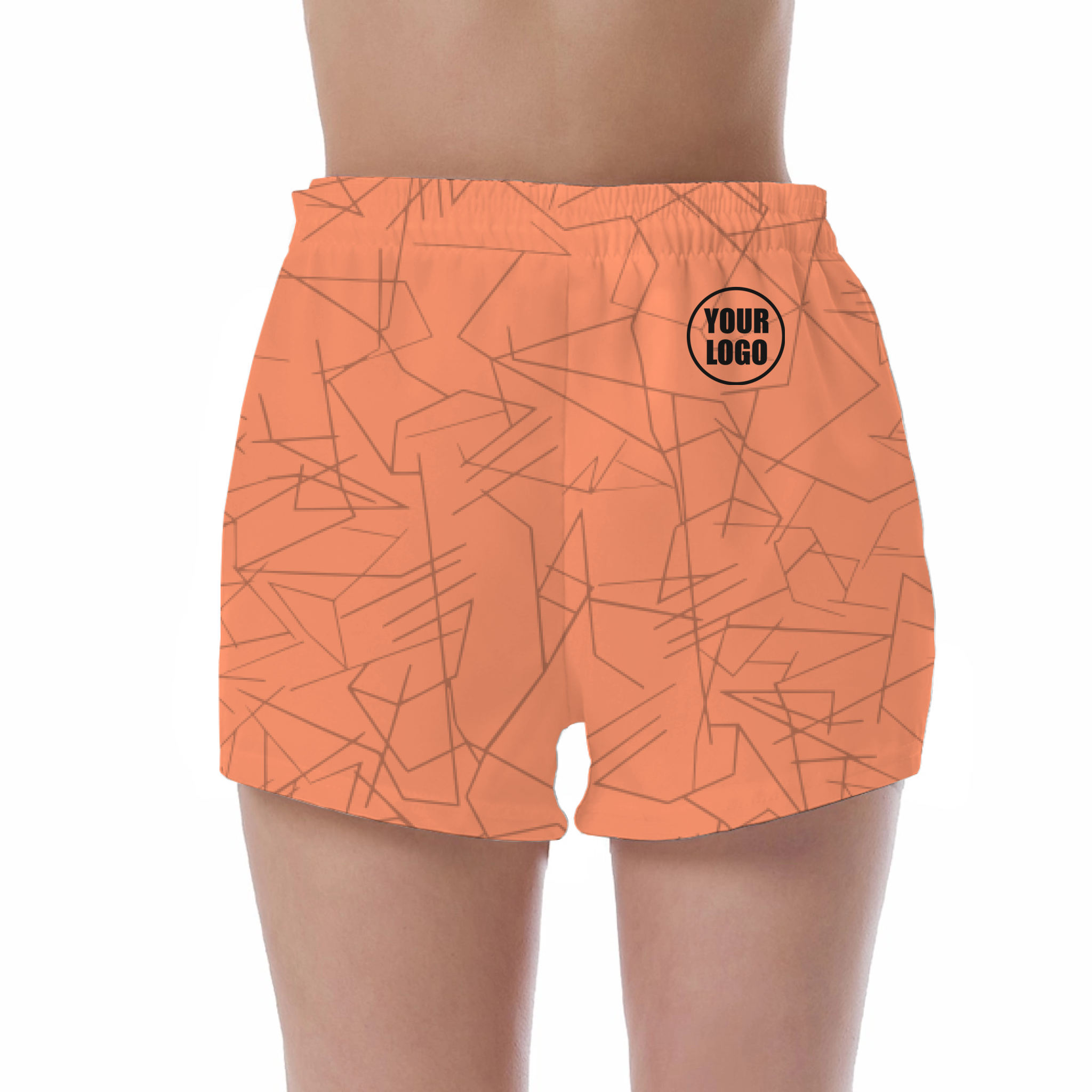 Picklewin Simple Abstract Women's Custom UV Protection Shorts 3