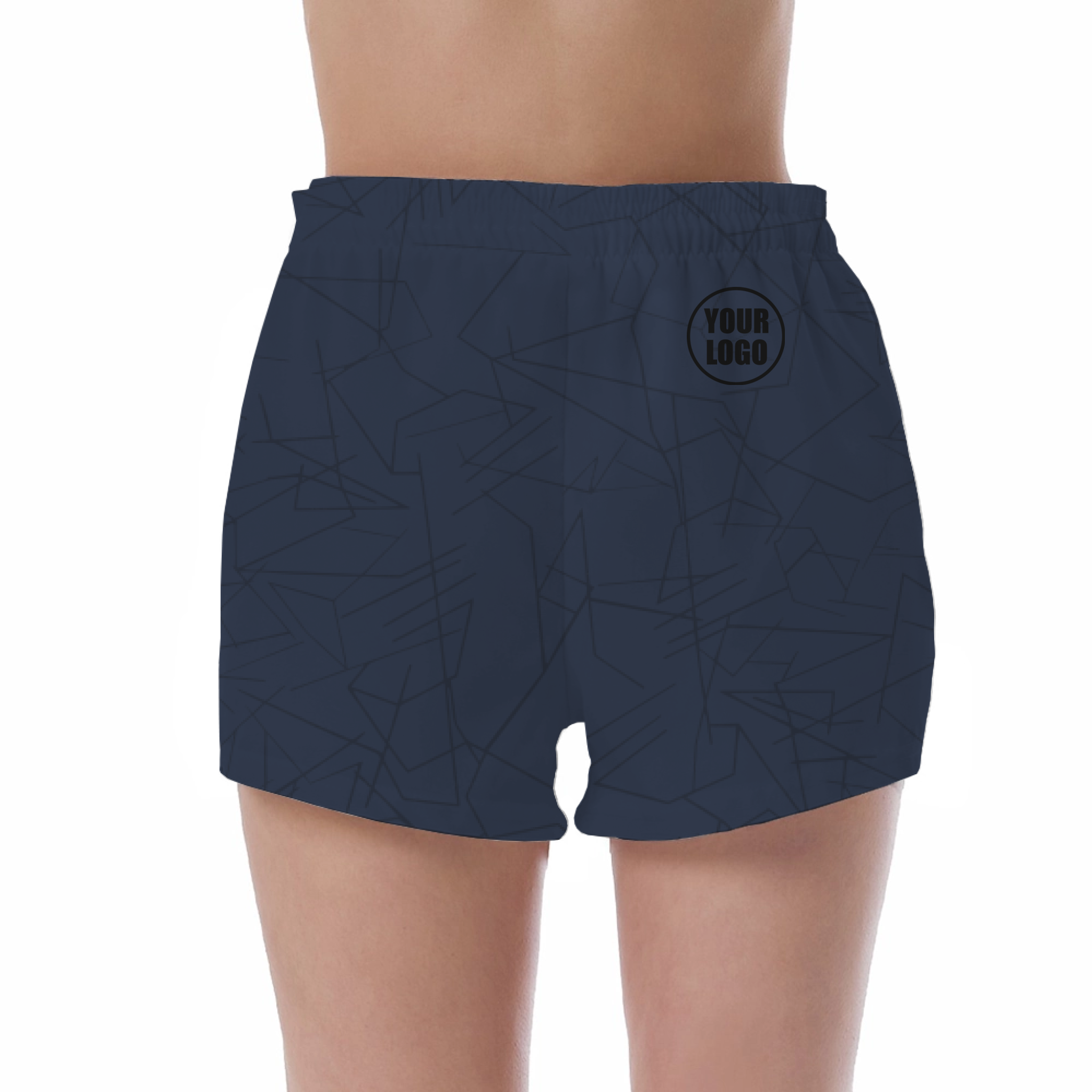 Picklewin Simple Abstract Women's Custom UV Protection Shorts 9