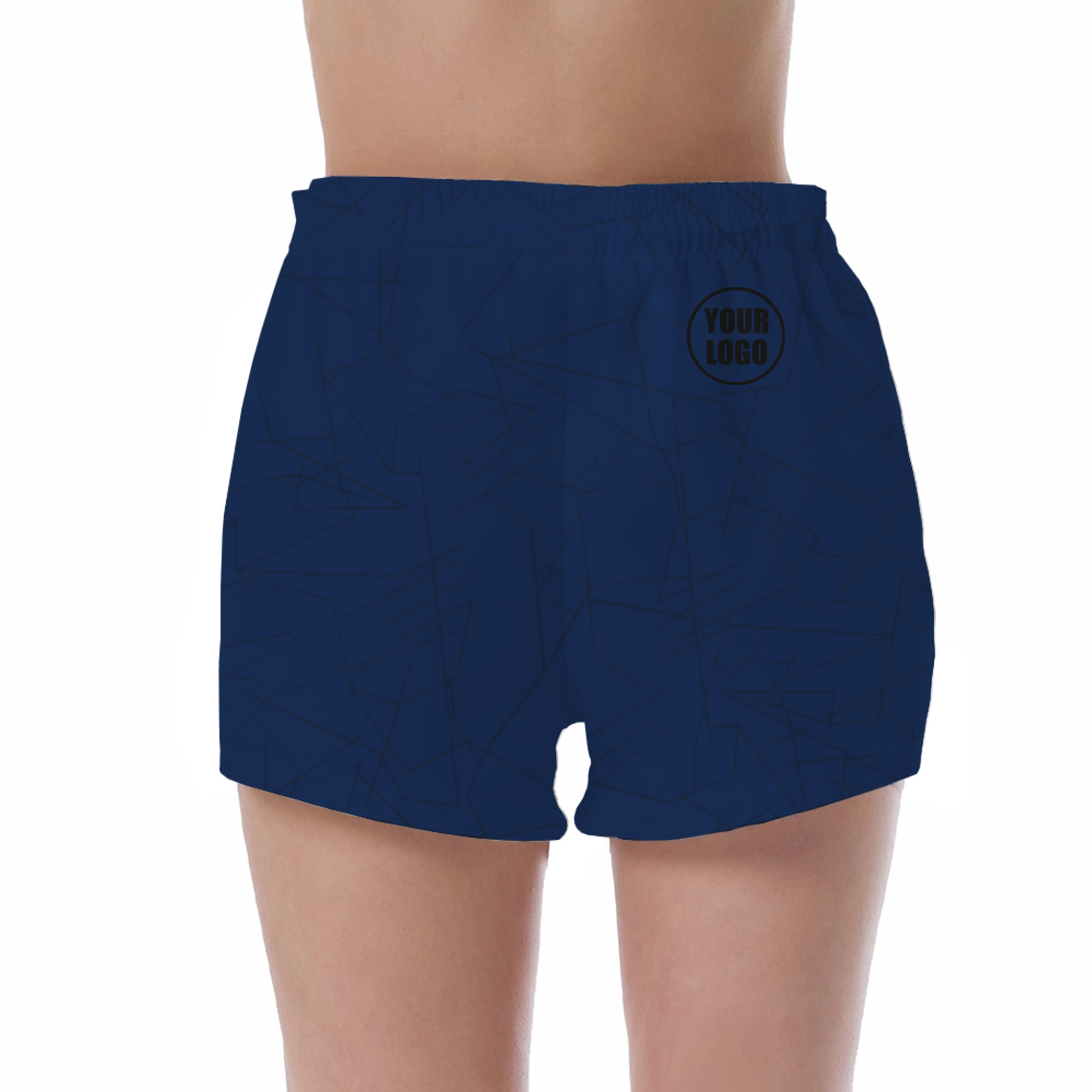 Picklewin Simple Abstract Women's Custom UV Protection Shorts 10