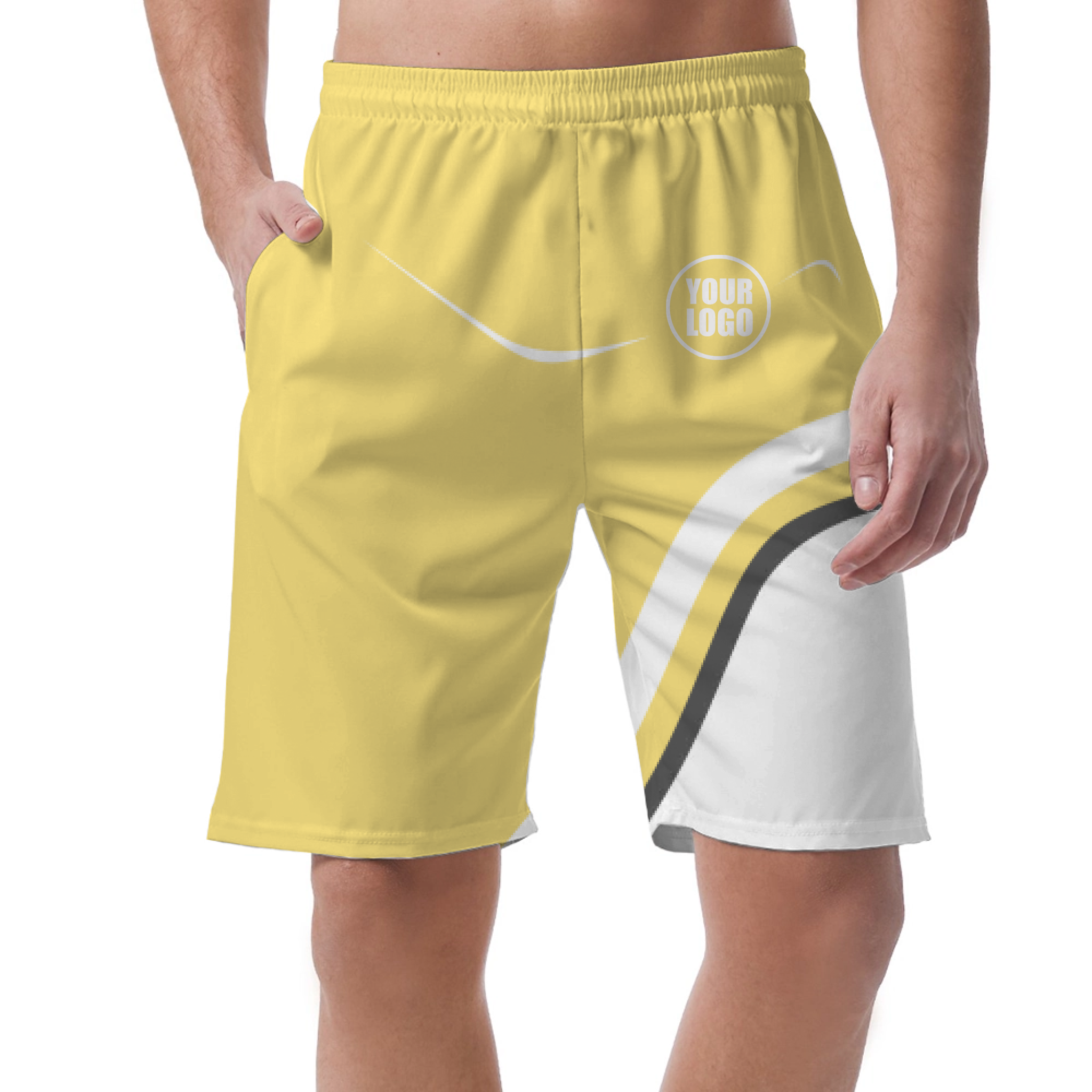 Picklewin Simple Custom Logo Pickleball Men's Short Pants 5
