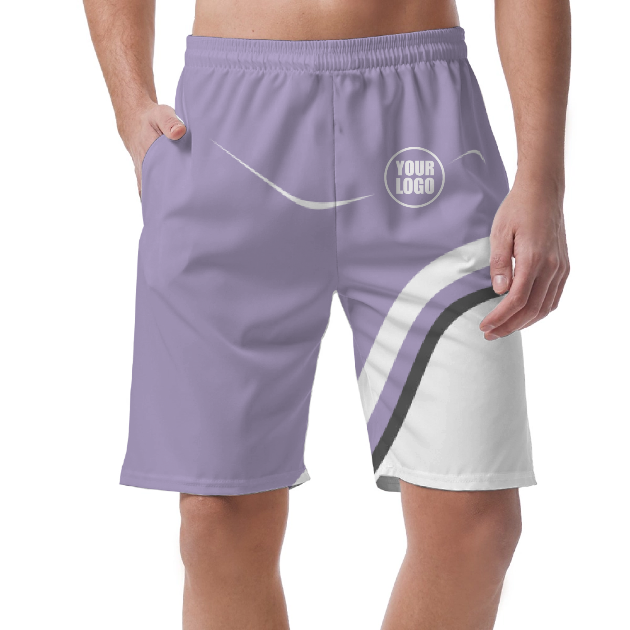 Picklewin Simple Custom Logo Pickleball Men's Short Pants 7