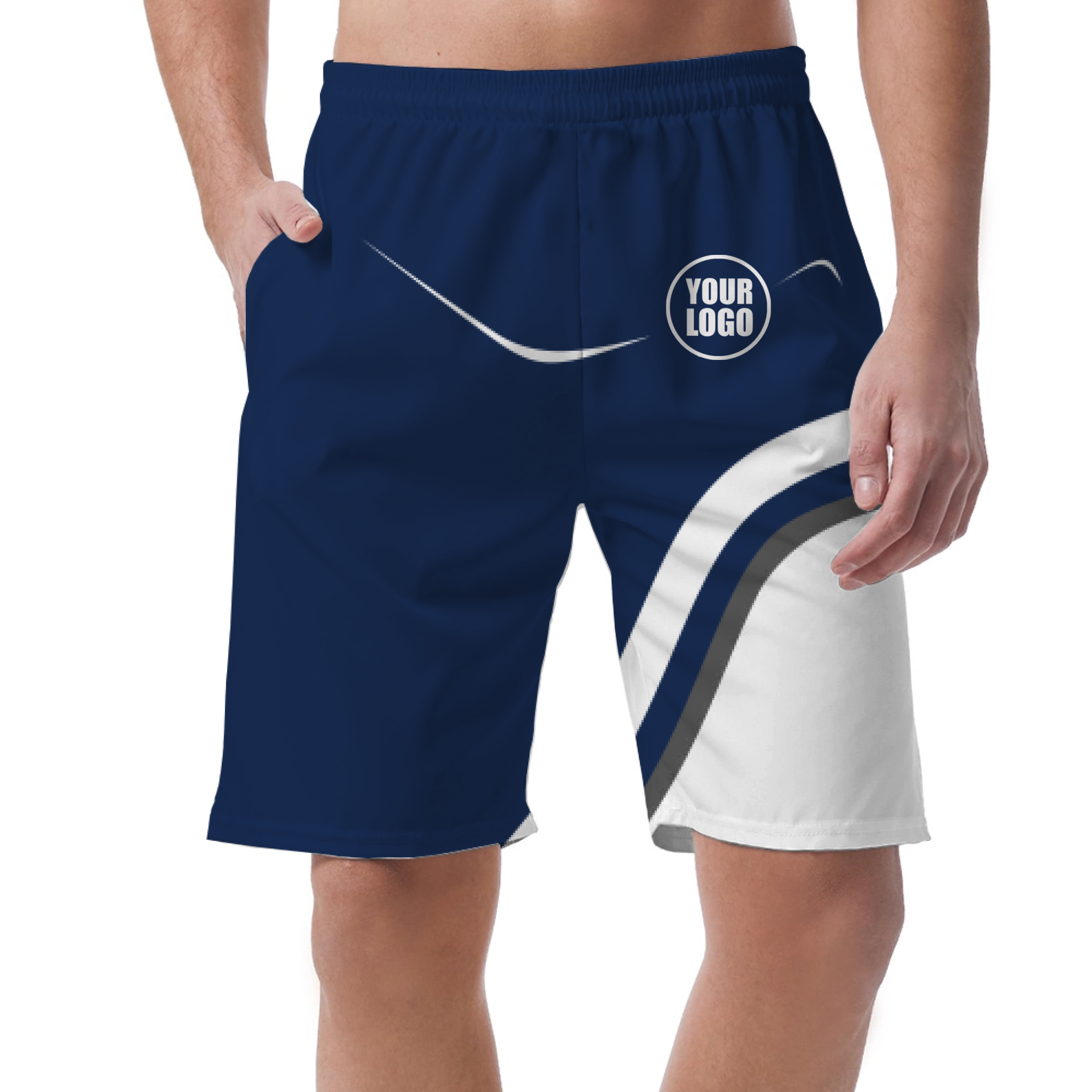 Picklewin Simple Custom Logo Pickleball Men's Short Pants 9