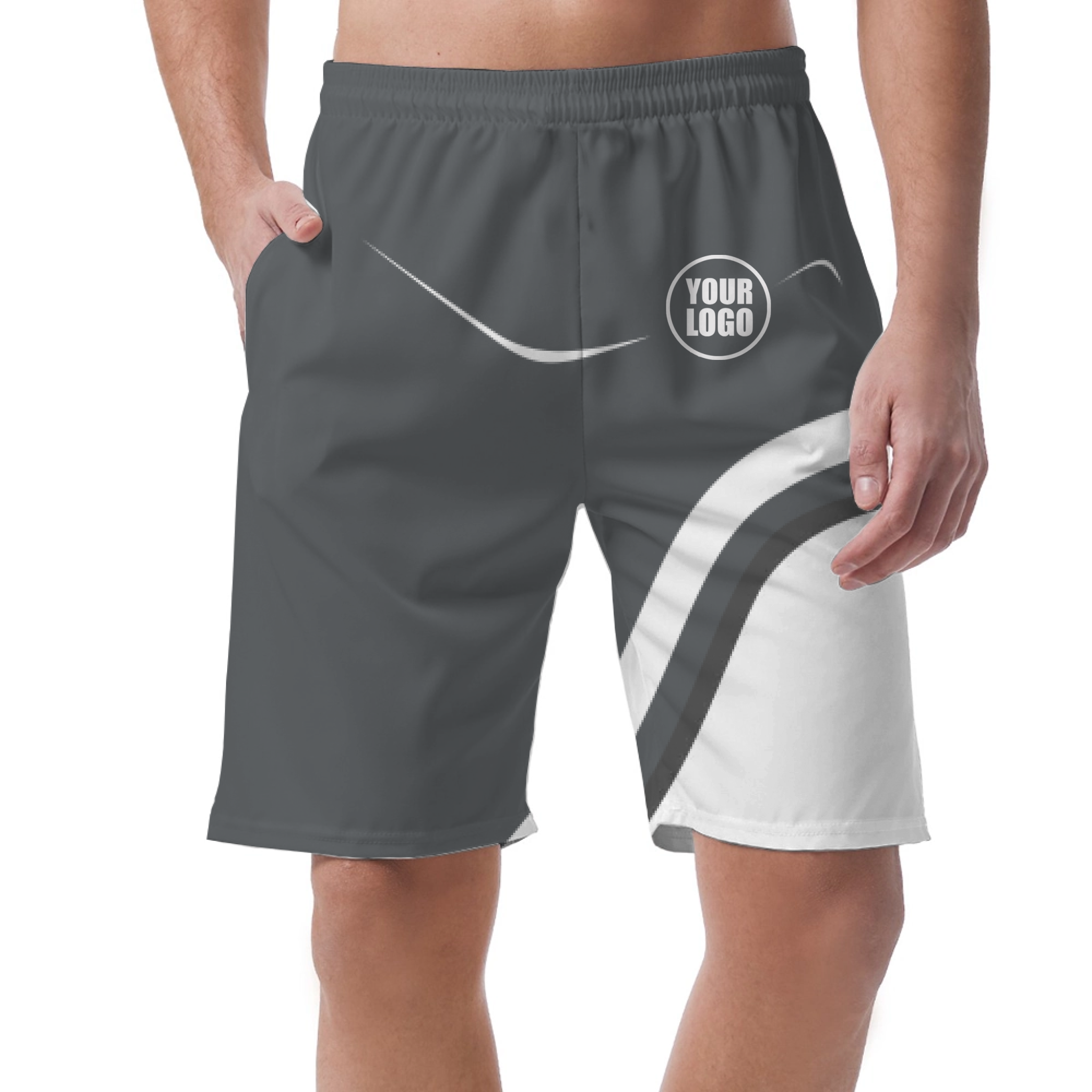 Picklewin Simple Custom Logo Pickleball Men's Short Pants 10