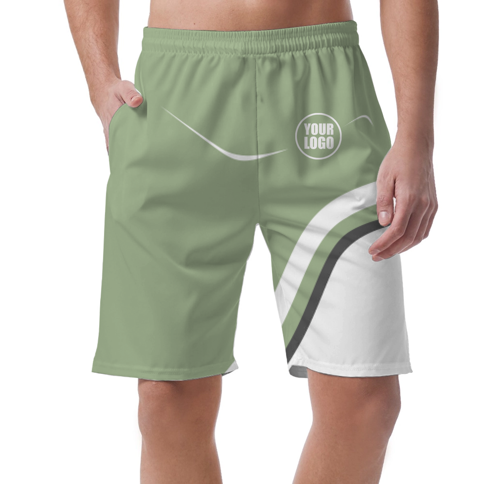 Picklewin Simple Custom Logo Pickleball Men's Short Pants 12