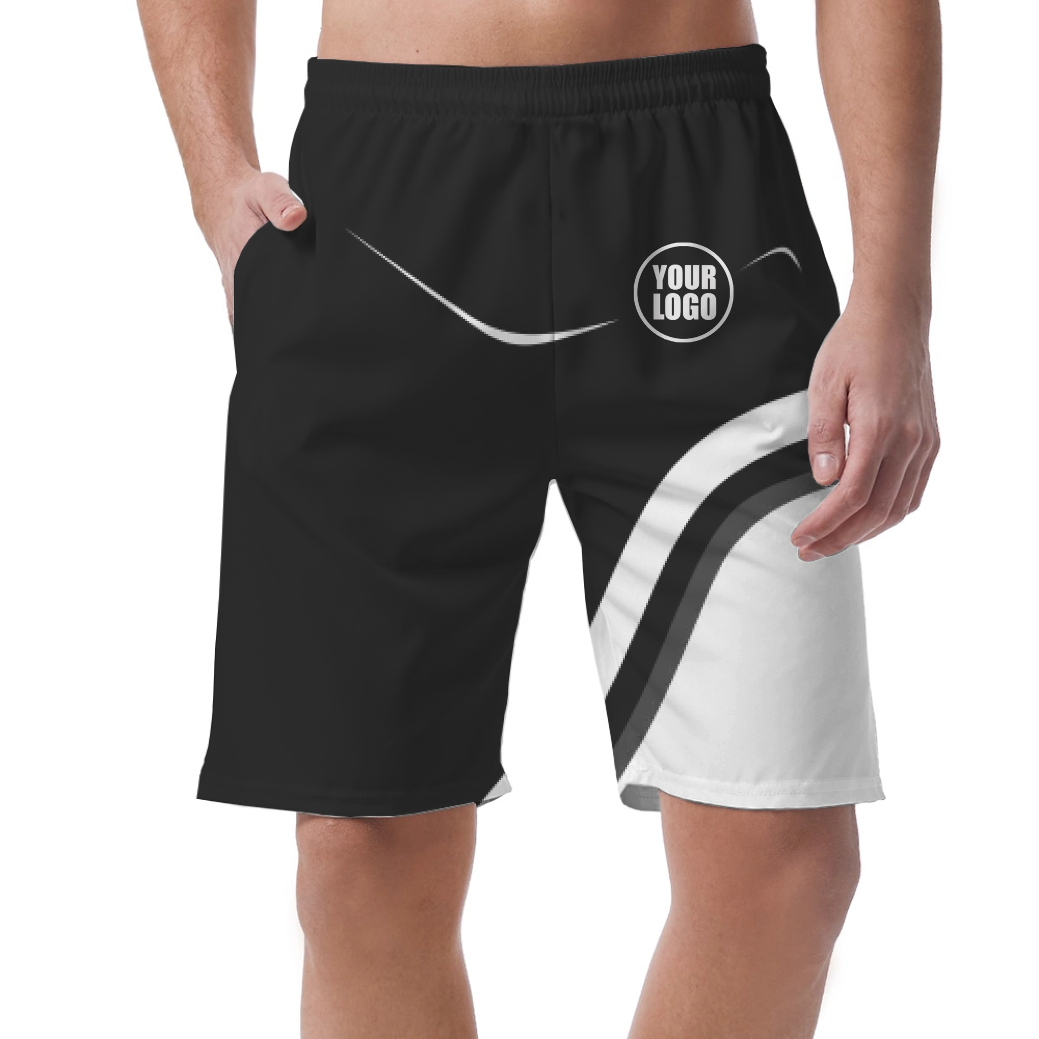 Picklewin Simple Custom Logo Pickleball Men's Short Pants 3