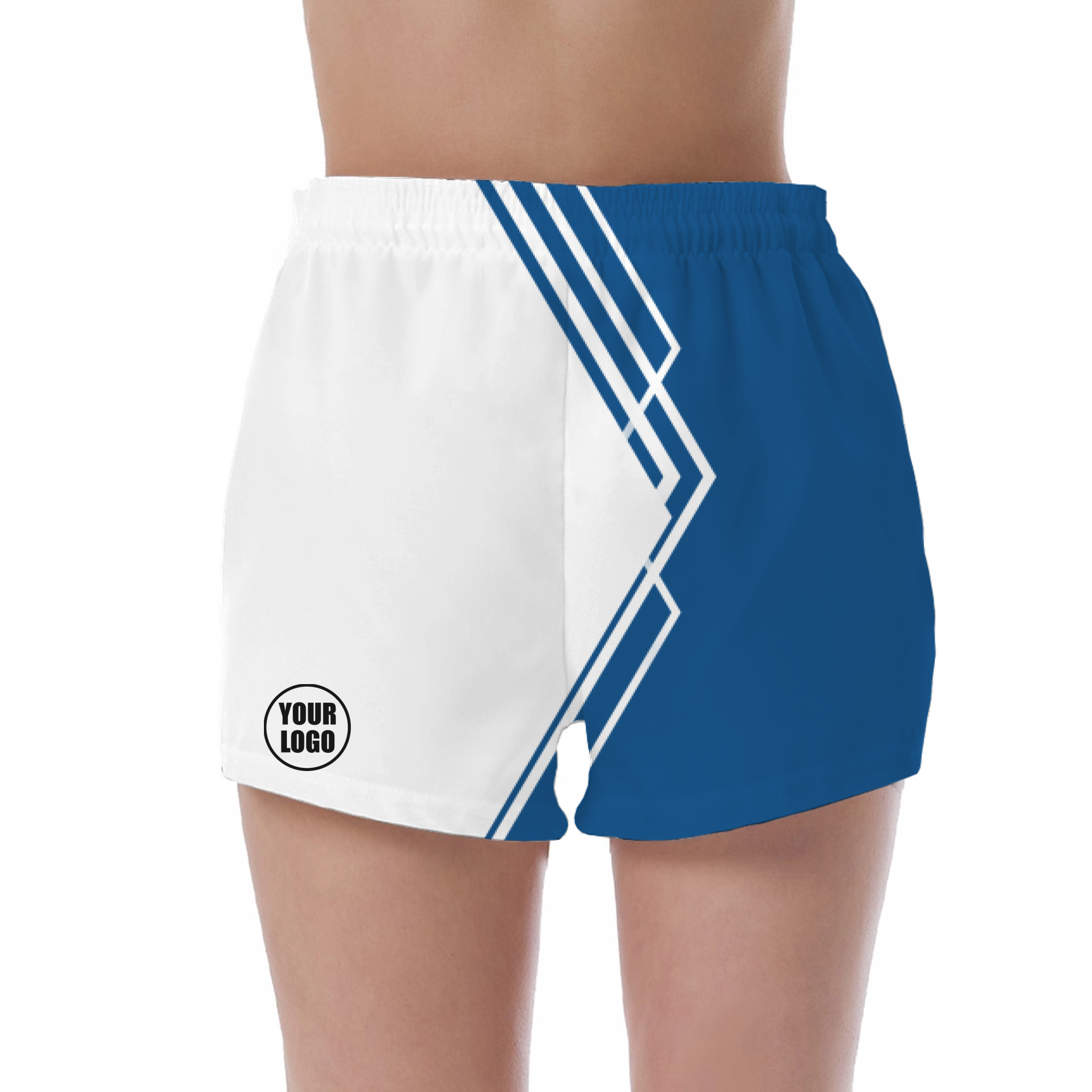 Picklewin Simple Stripe Women's Custom UV Protection Shorts 14