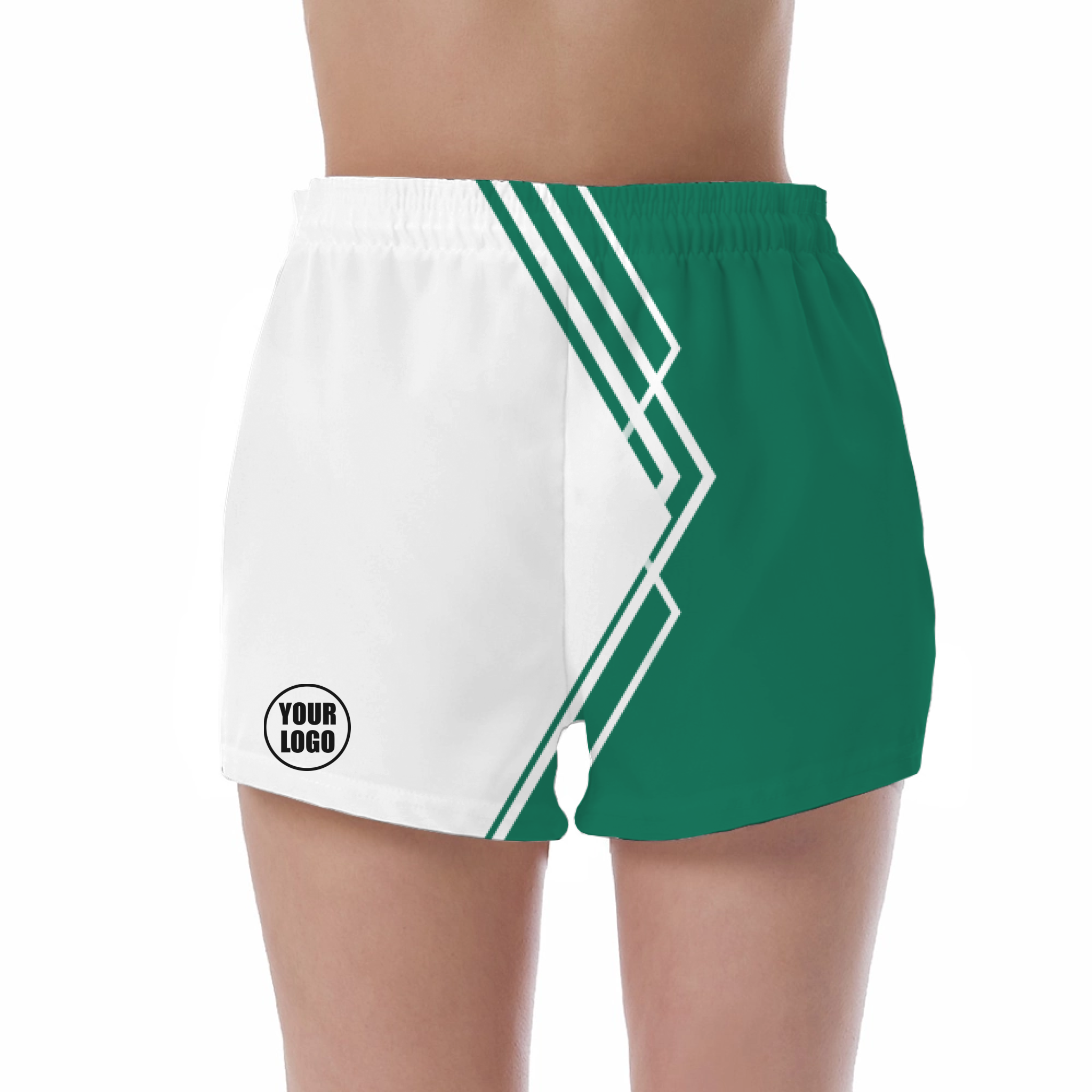 Picklewin Simple Stripe Women's Custom UV Protection Shorts 3