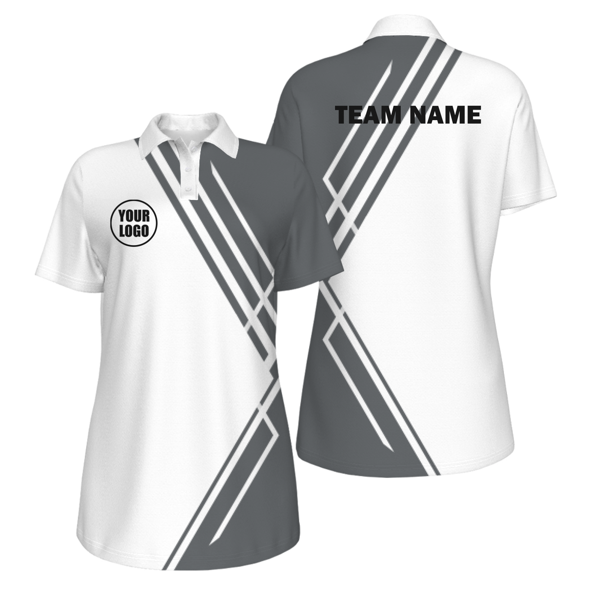 Picklewin Simple Stripe Women's Customized UV Protection Polo 12