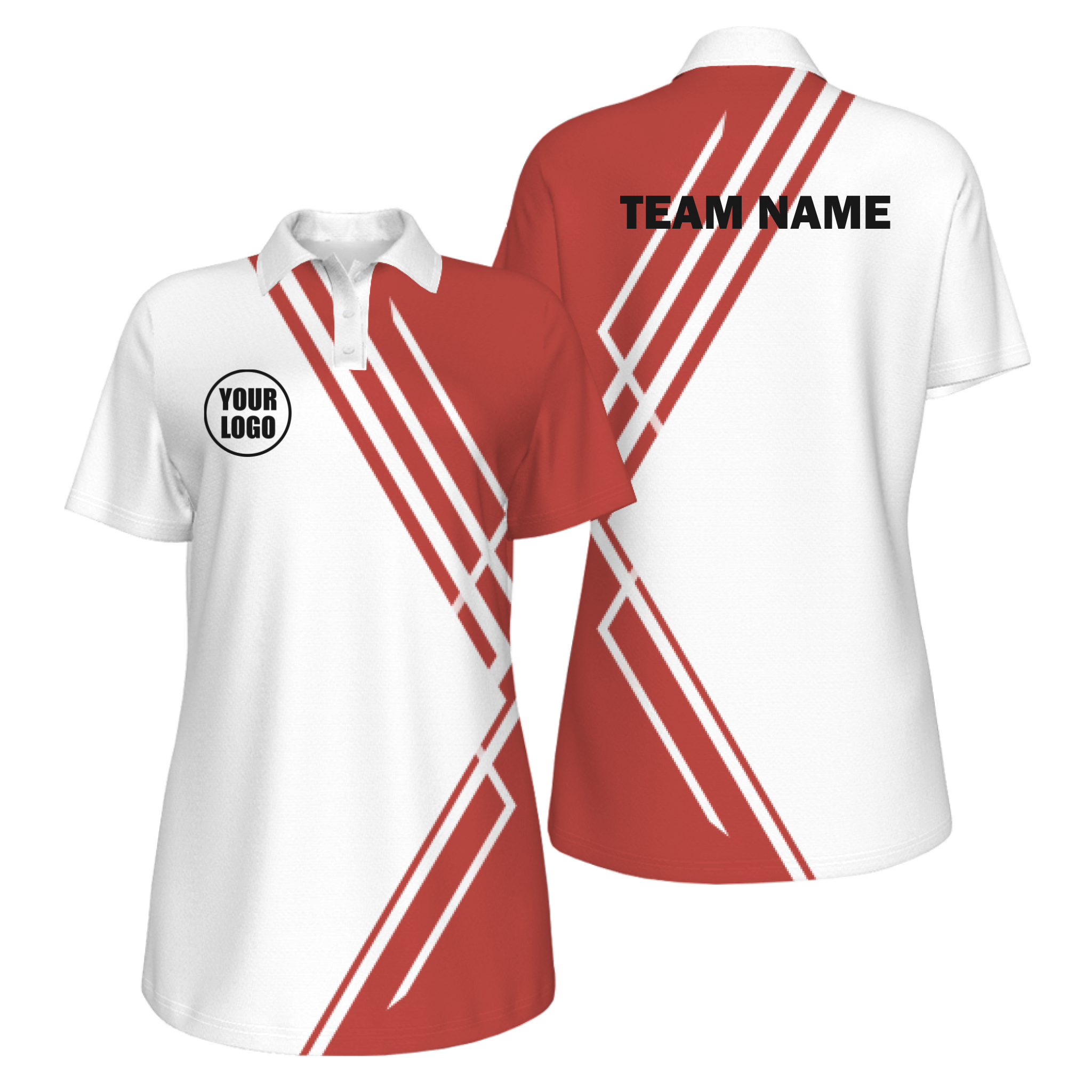 Picklewin Simple Stripe Women's Customized UV Protection Polo 13