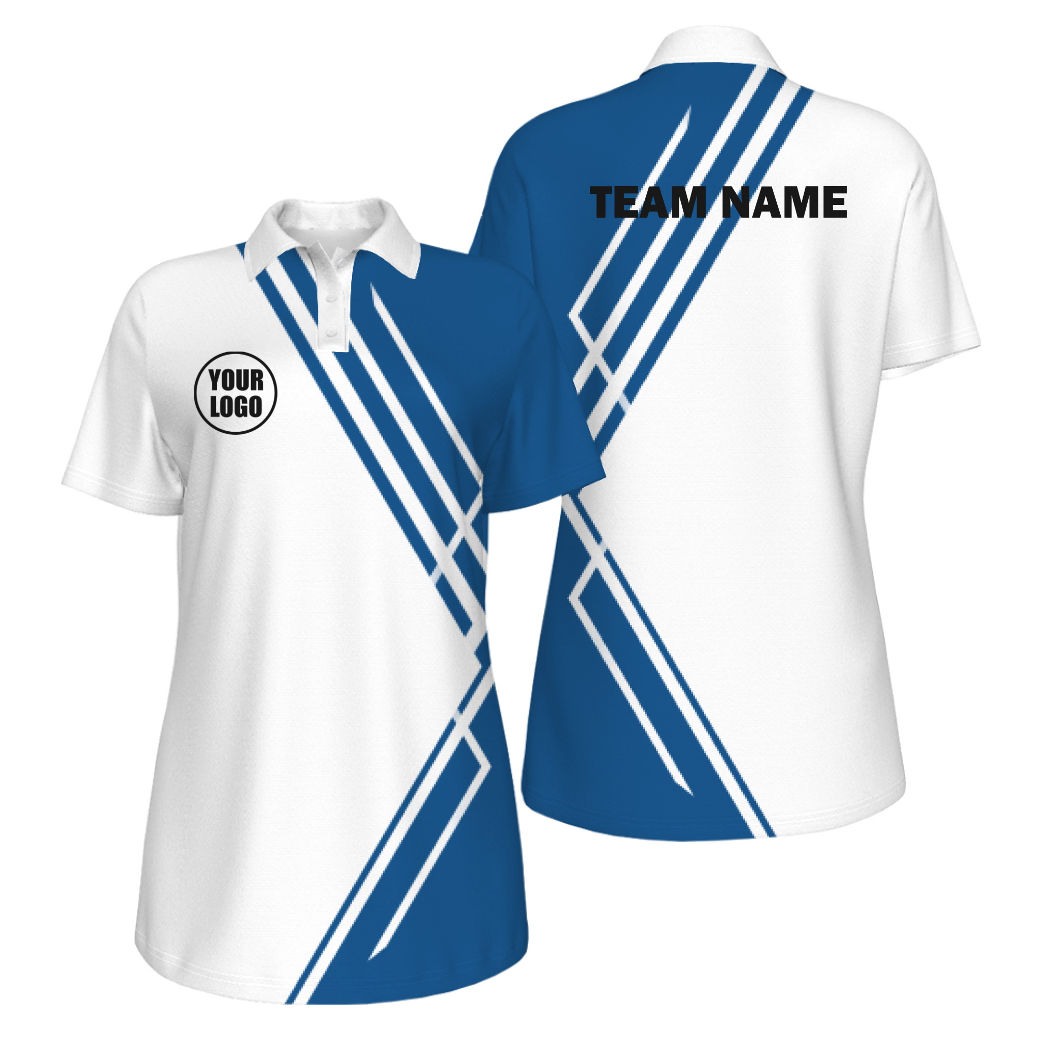 Picklewin Simple Stripe Women's Customized UV Protection Polo 14