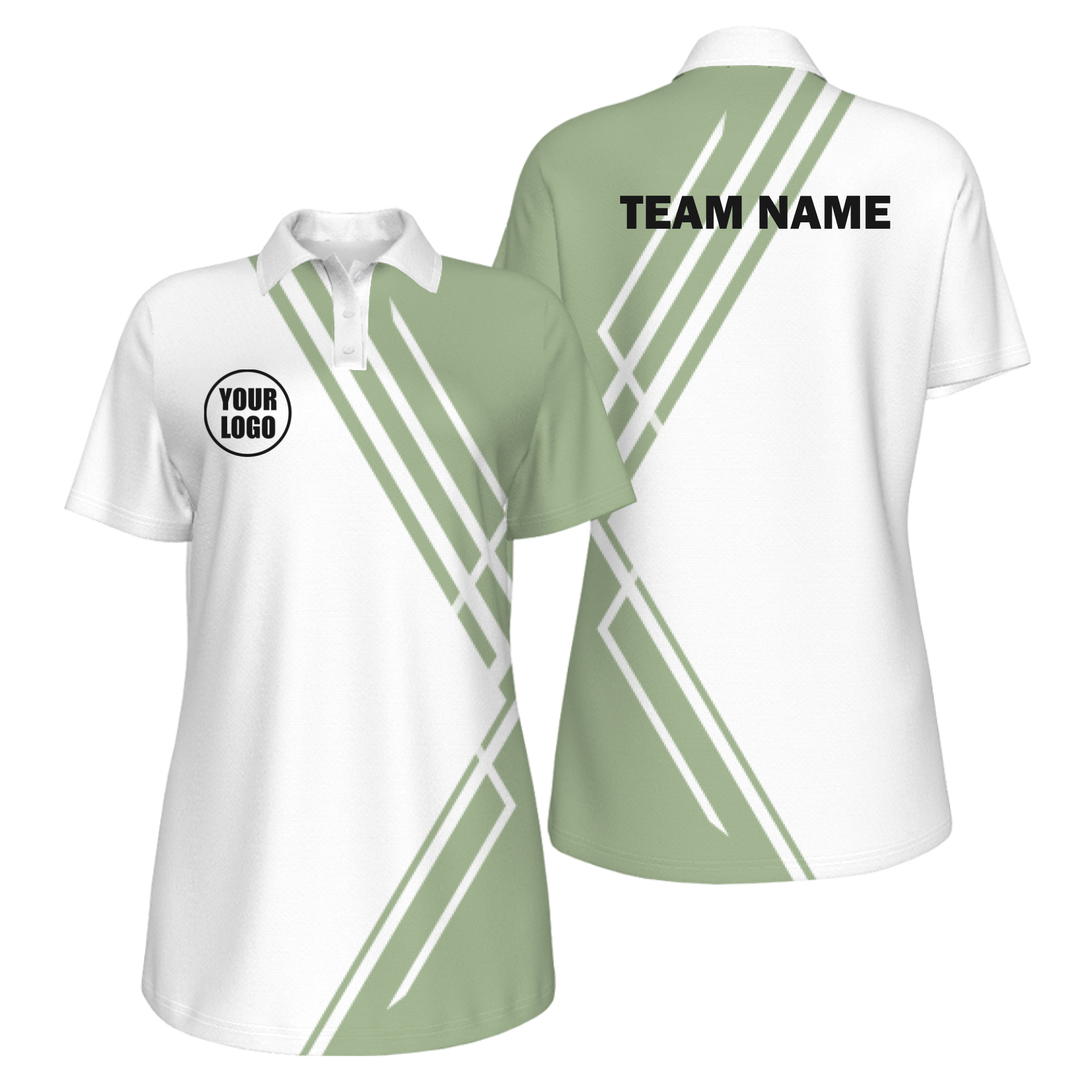 Picklewin Simple Stripe Women's Customized UV Protection Polo 15