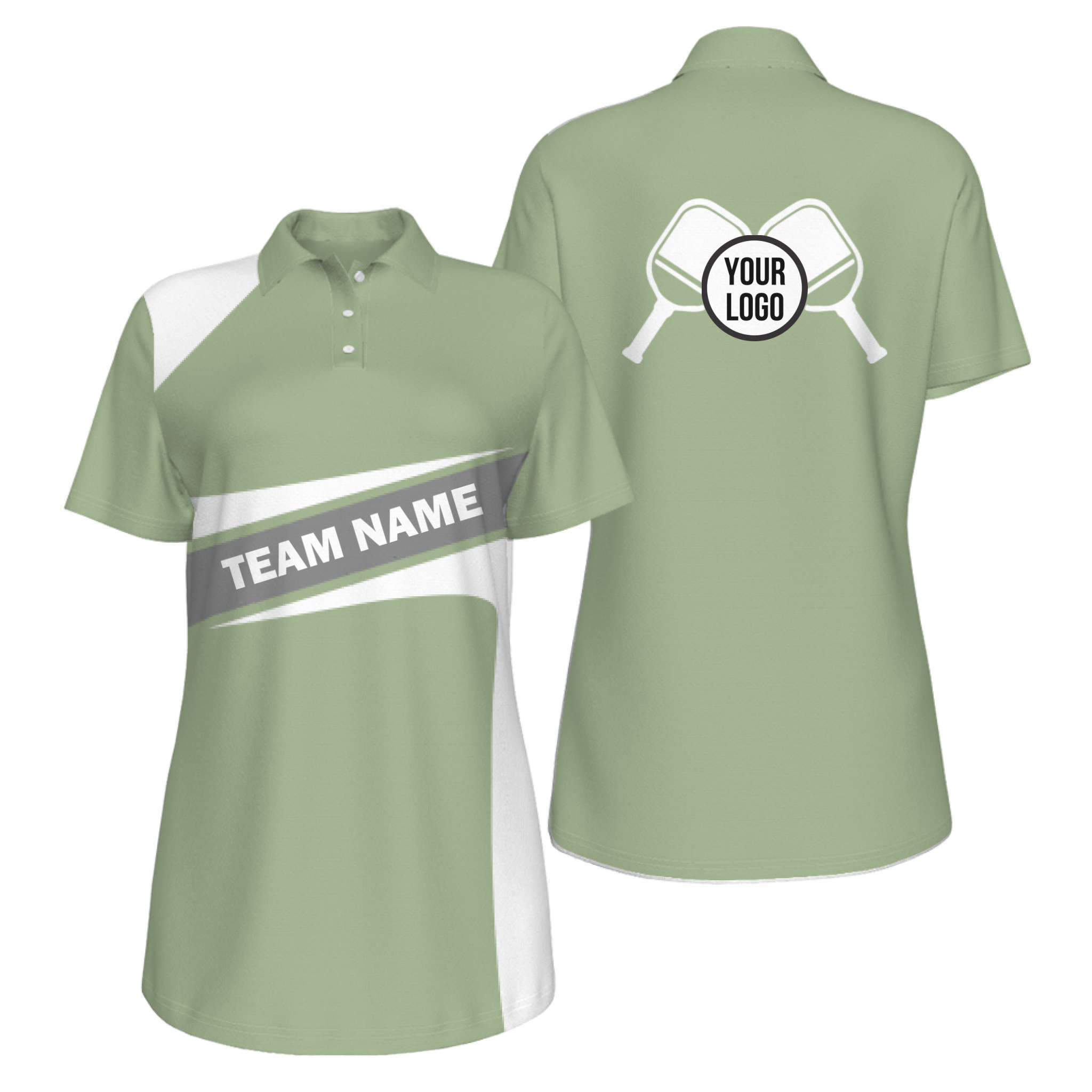 Picklewin Simple Women's UV Protection Polo For Pickleball Team 15