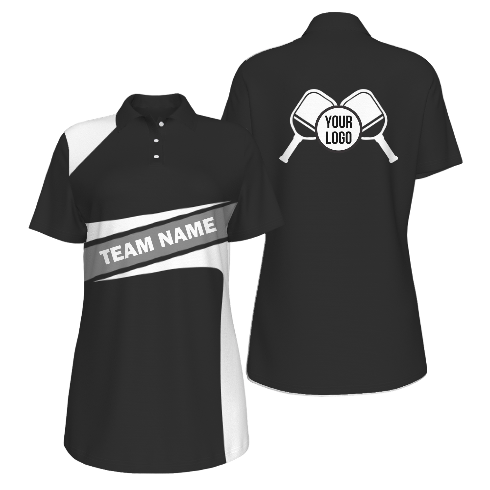 Picklewin Simple Women's UV Protection Polo For Pickleball Team 16