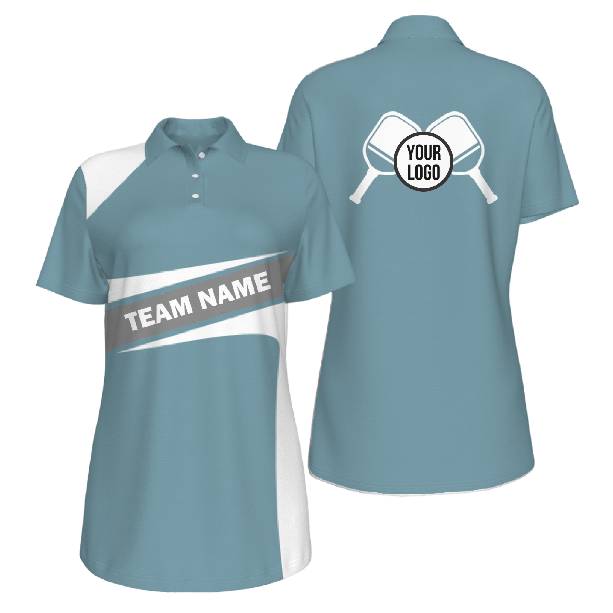 Picklewin Simple Women's UV Protection Polo For Pickleball Team 2