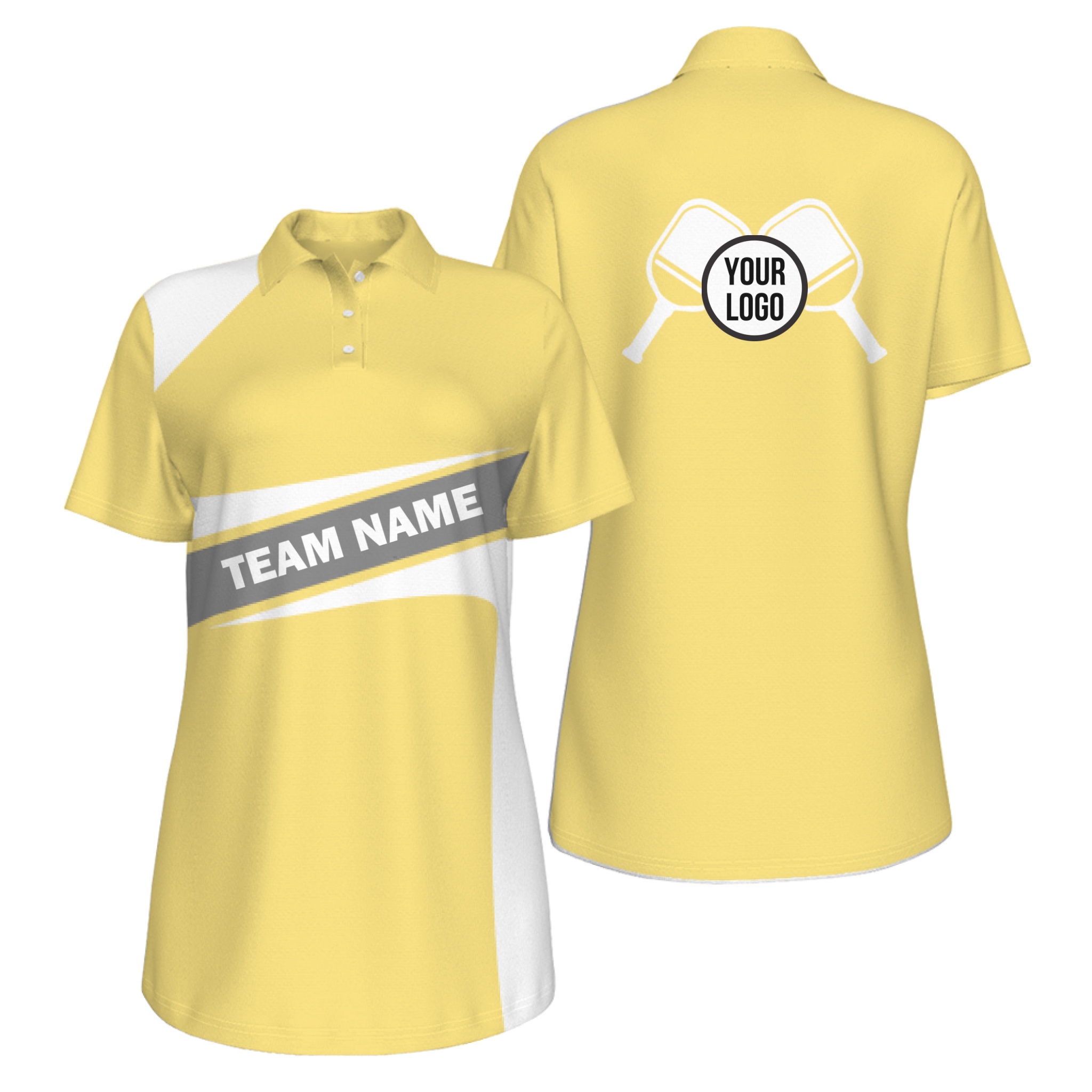 Picklewin Simple Women's UV Protection Polo For Pickleball Team 3