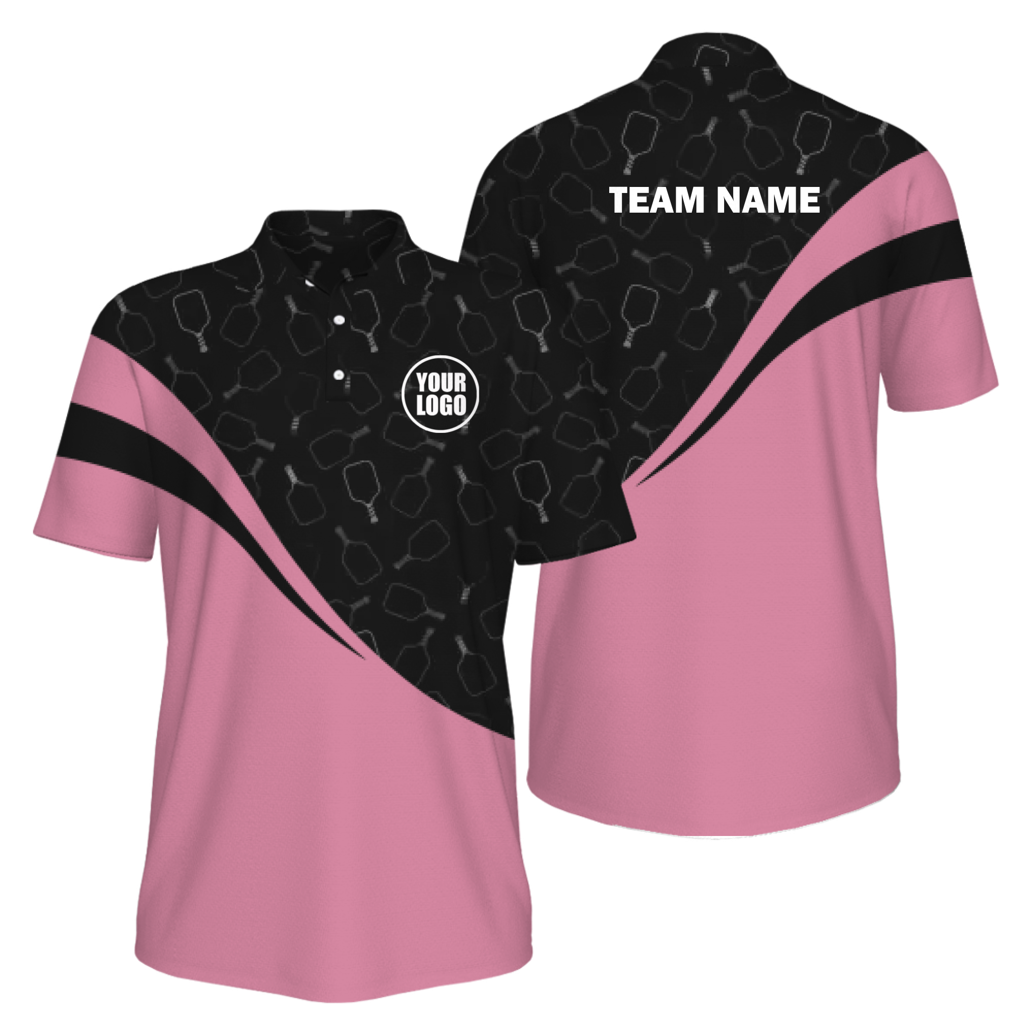 Picklewin Special Pickleball Pattern Men's UV Protection Polo Shirt 12