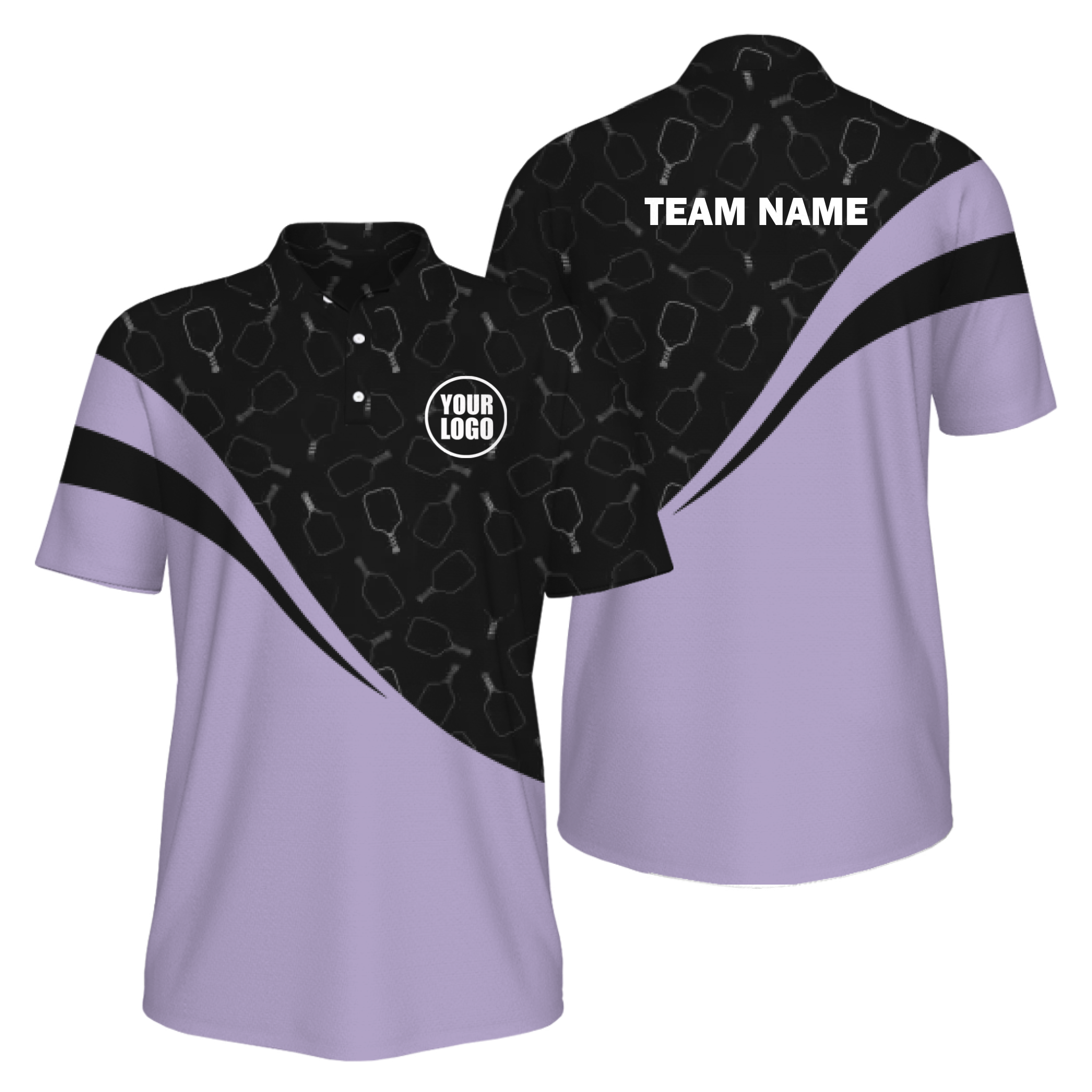 Picklewin Special Pickleball Pattern Men's UV Protection Polo Shirt 6