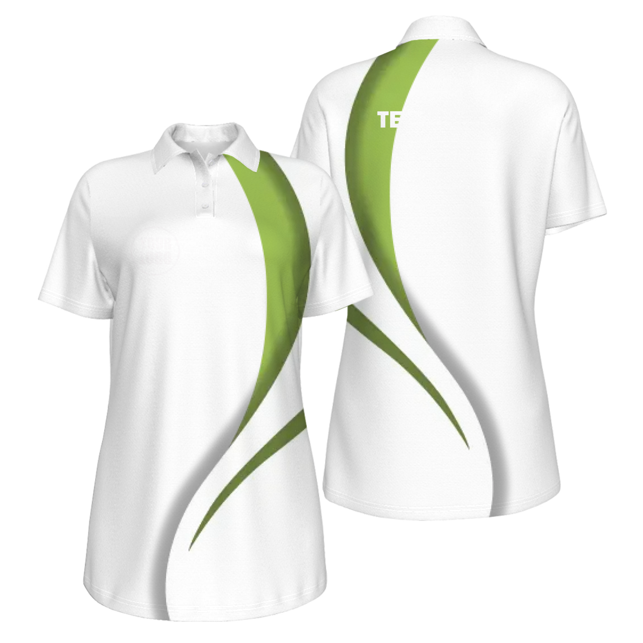 Picklewin Sporty Curve Customized UV Protection Polo For Women 16
