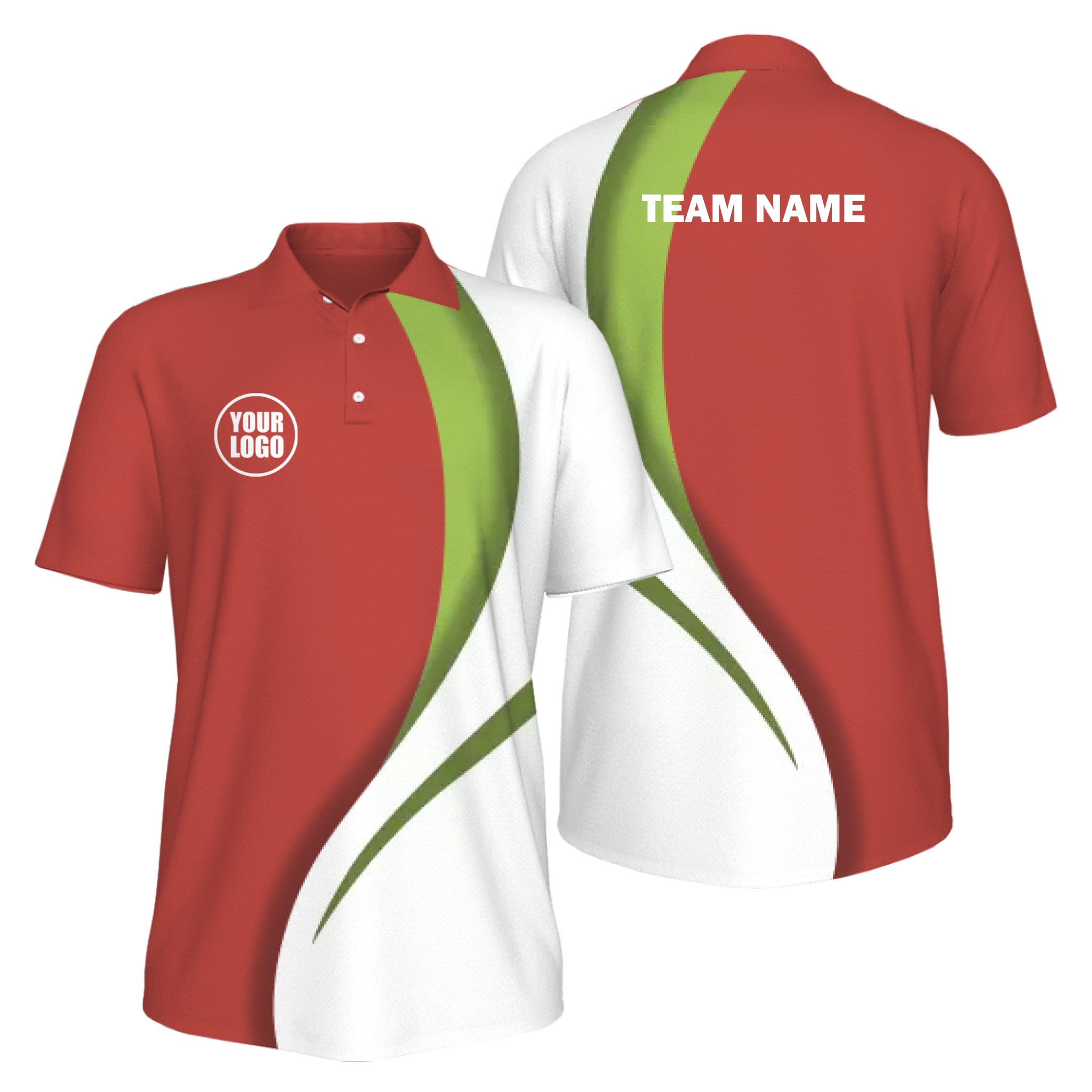Picklewin Sporty Curve Men's Custom UV Protection Polo Shirt 13