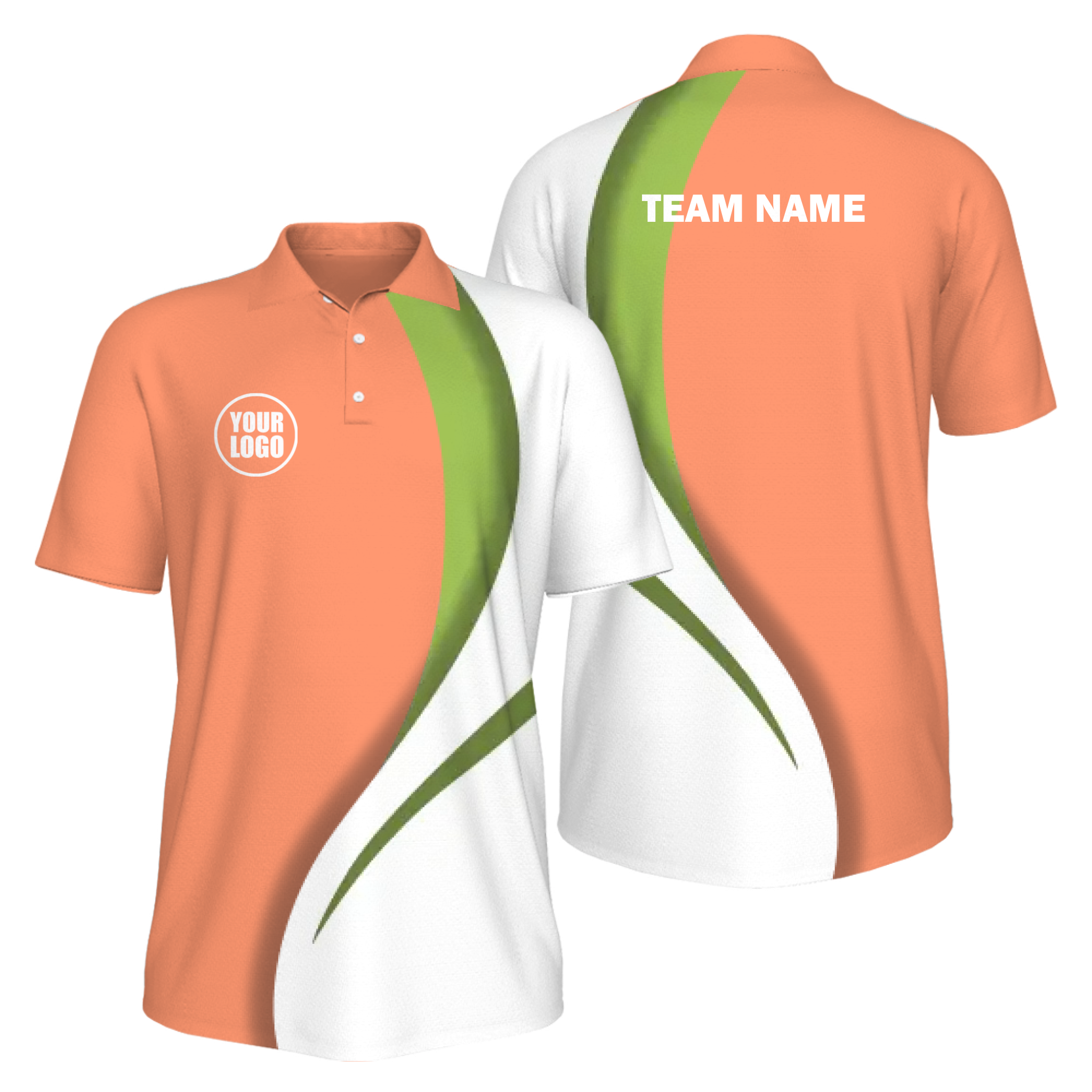 Picklewin Sporty Curve Men's Custom UV Protection Polo Shirt 3