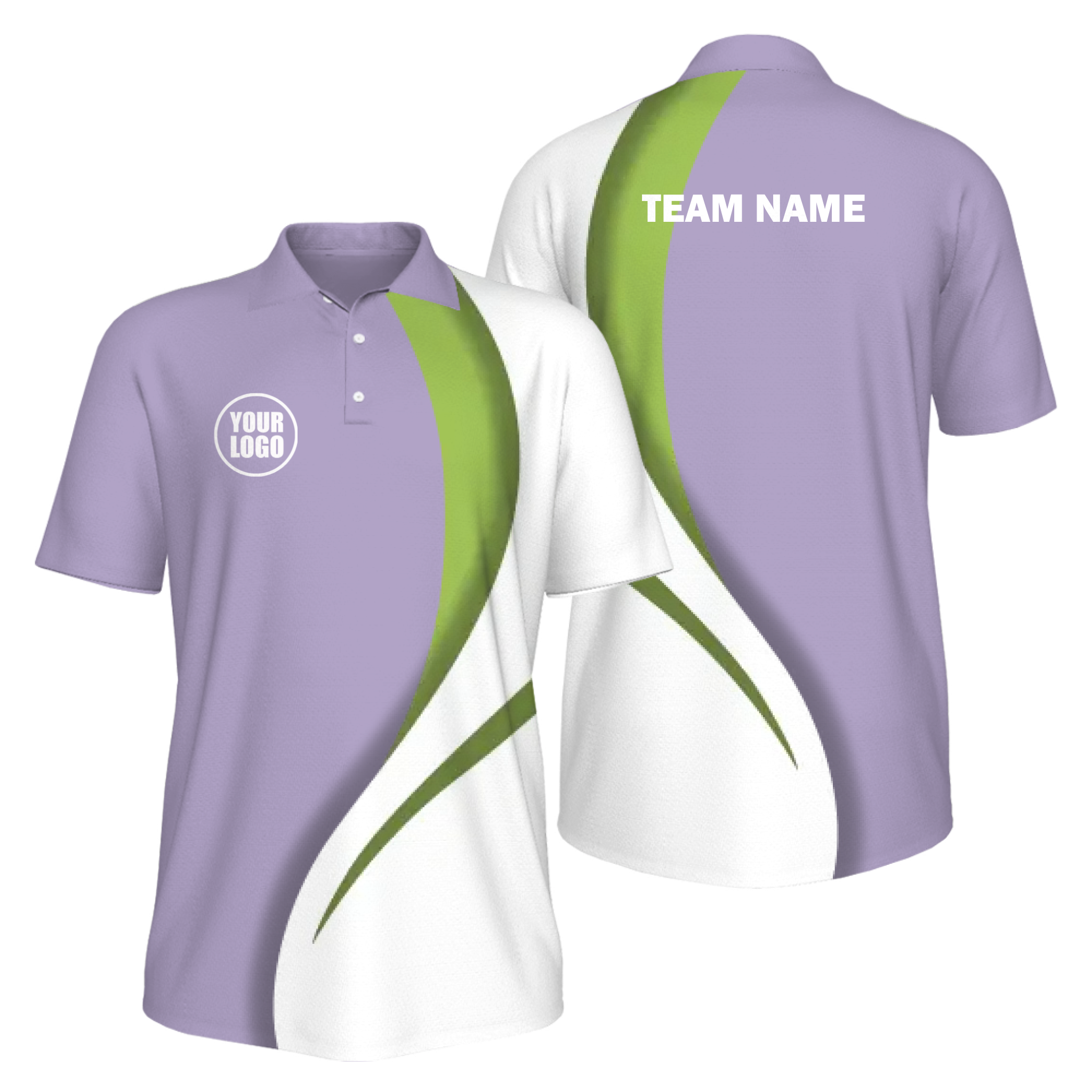 Picklewin Sporty Curve Men's Custom UV Protection Polo Shirt 7