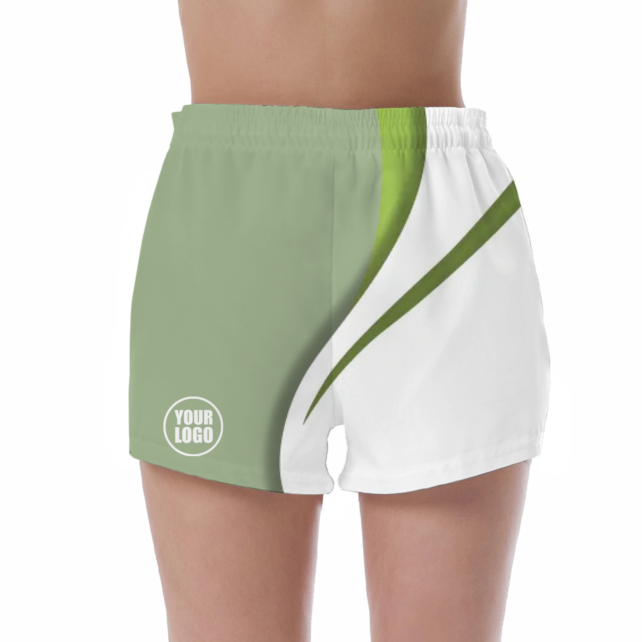 Picklewin Sporty Curve Women's Custom UV Protection Shorts 15