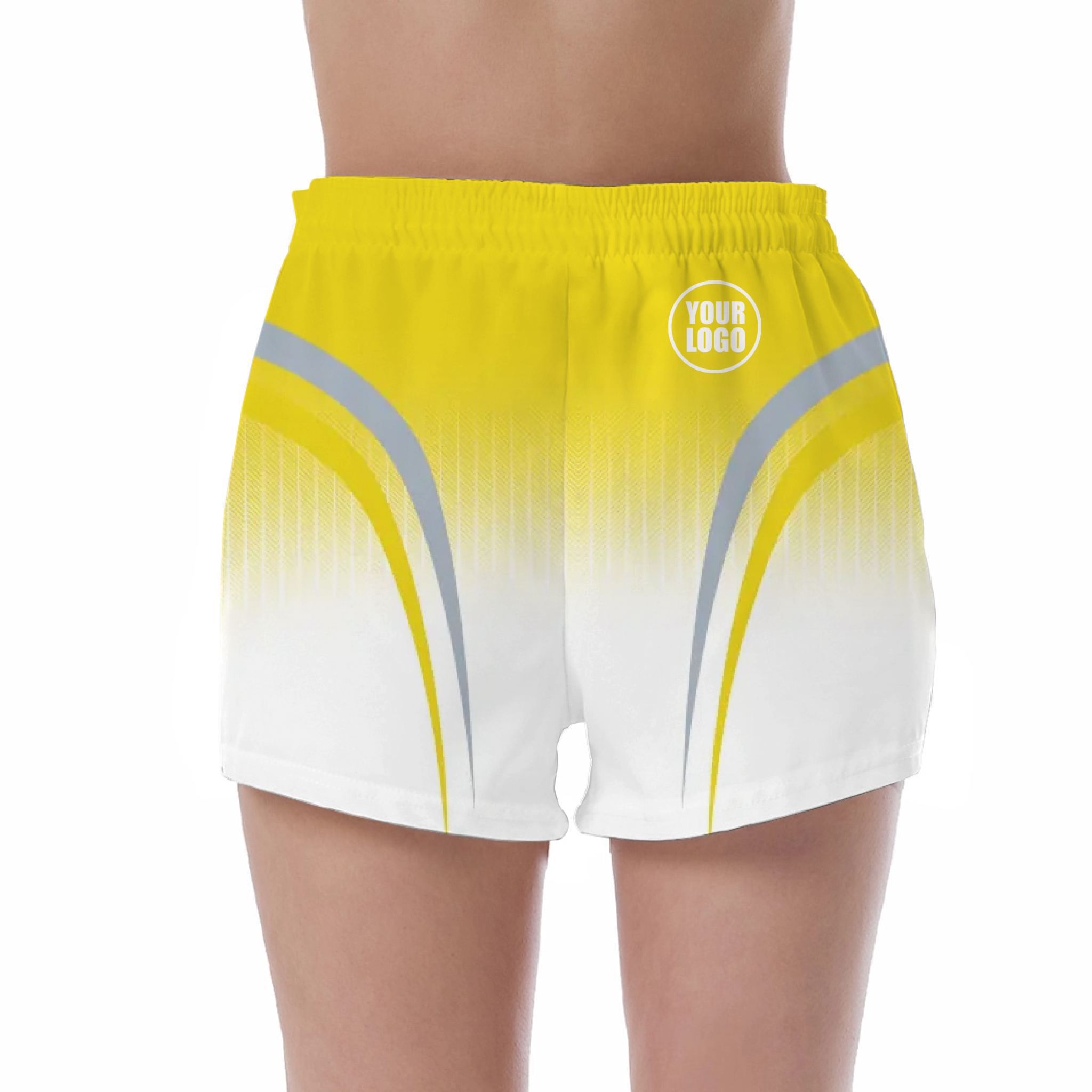 Picklewin Sporty Gradient Custom UV Protection Shorts For Women 3