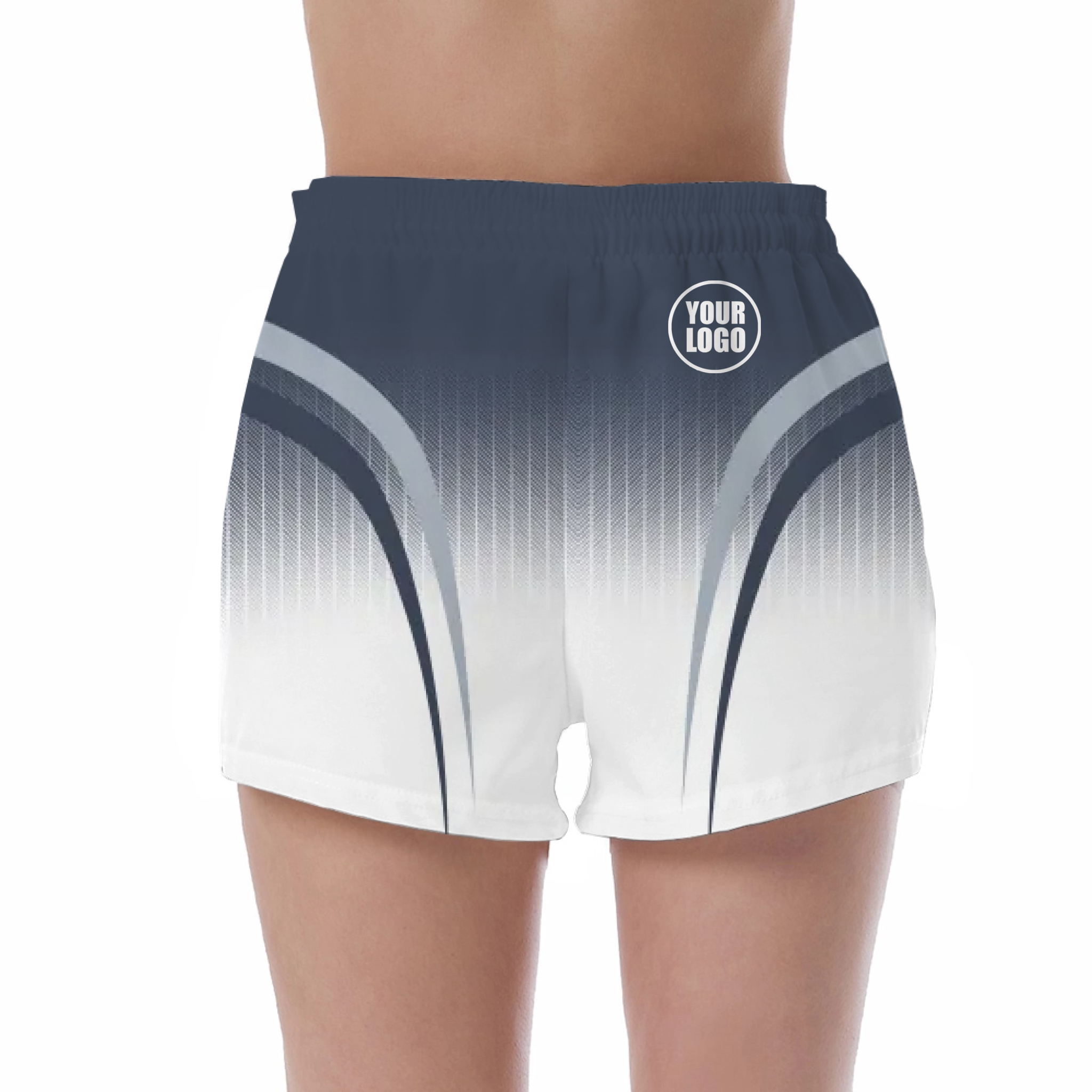 Picklewin Sporty Gradient Custom UV Protection Shorts For Women 4