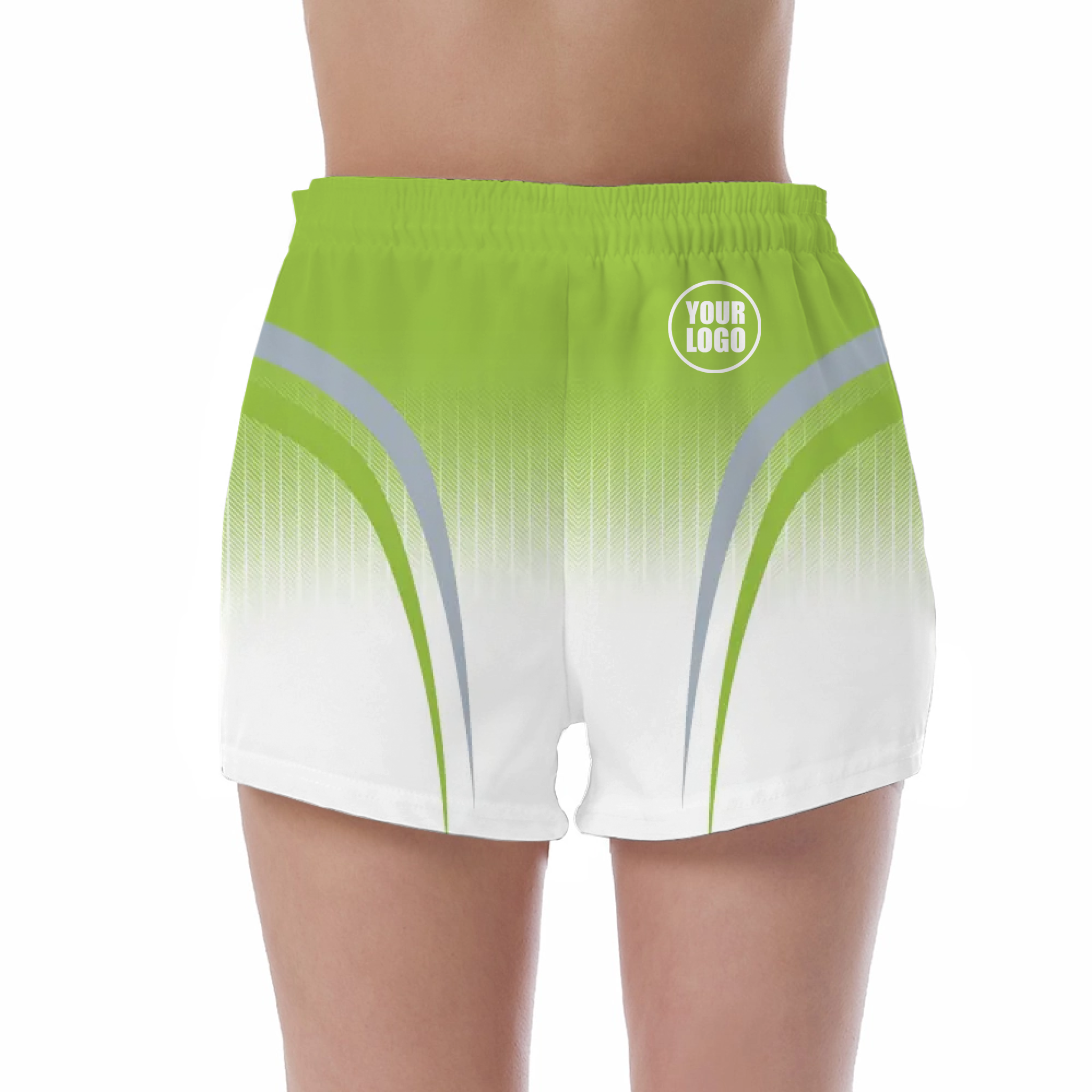 Picklewin Sporty Gradient Custom UV Protection Shorts For Women 2