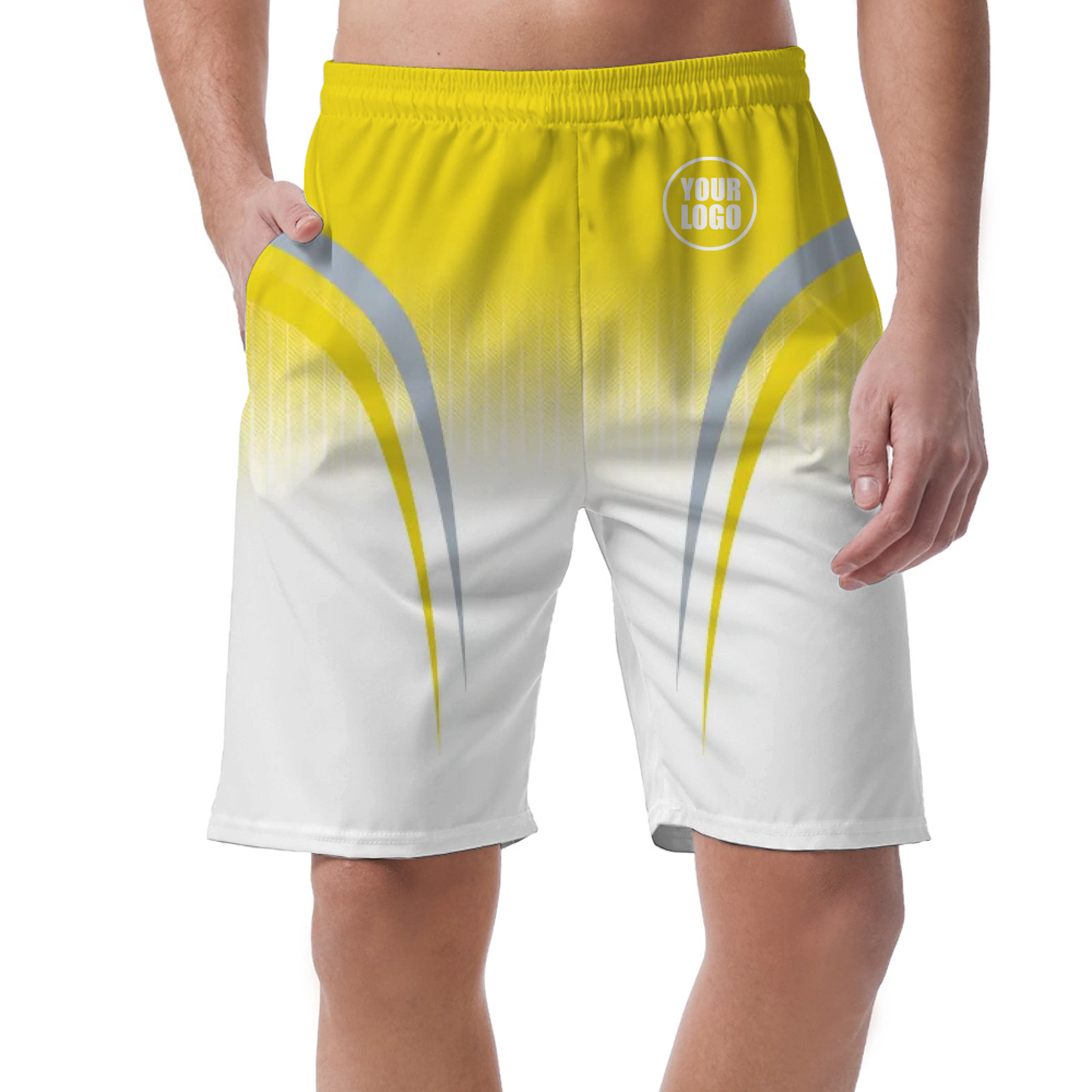 Picklewin Sporty Gradient Men's Customized Short Pants 2