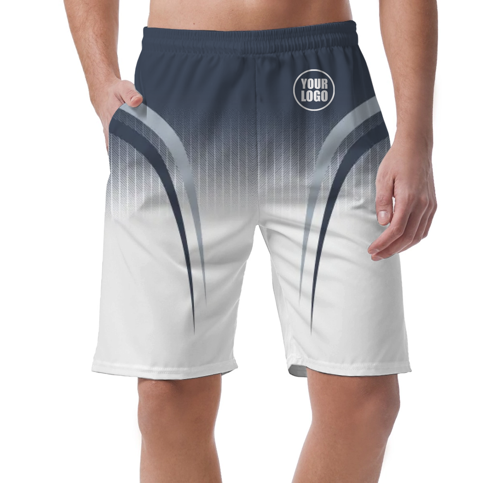 Picklewin Sporty Gradient Men's Customized Short Pants 3