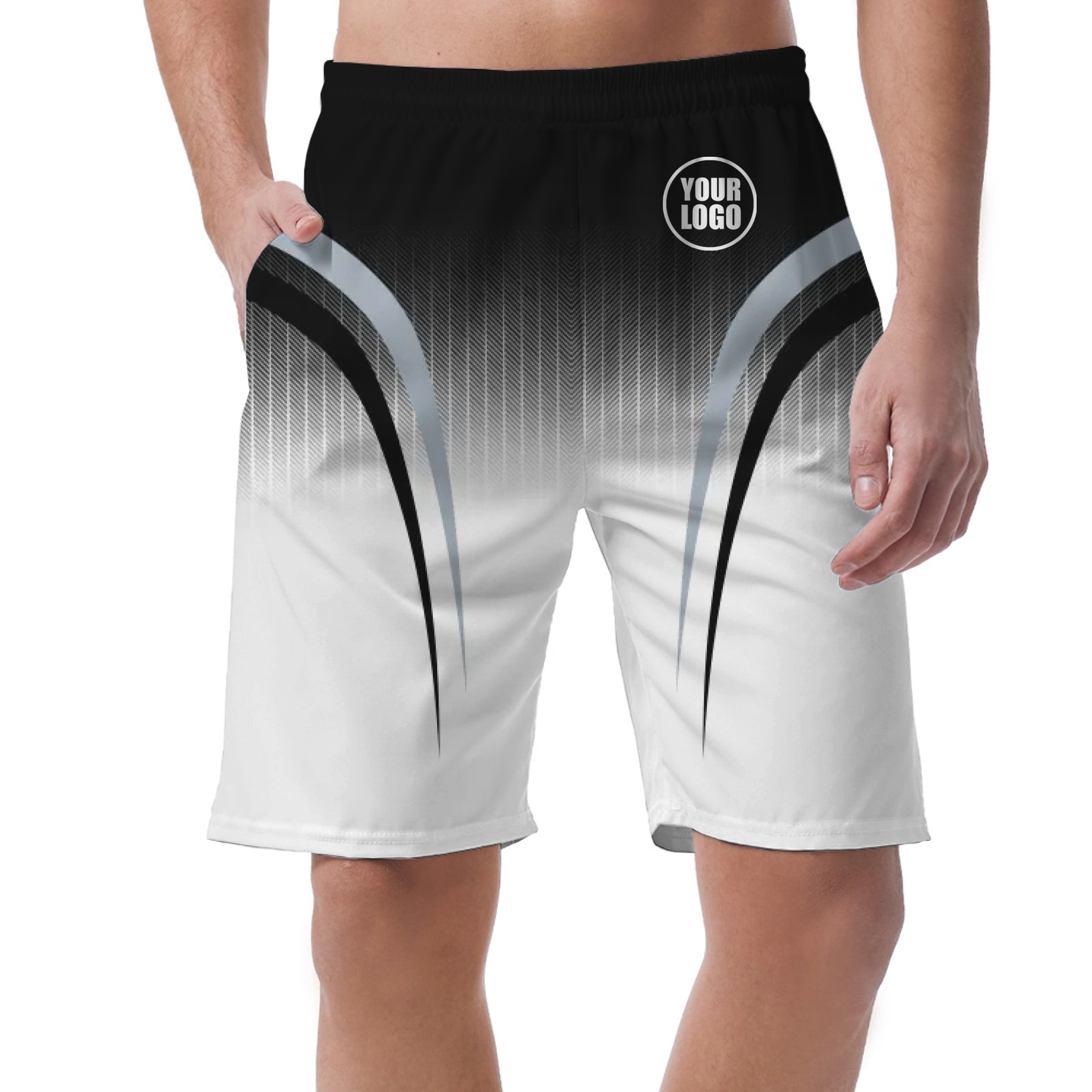 Picklewin Sporty Gradient Men's Customized Short Pants 4
