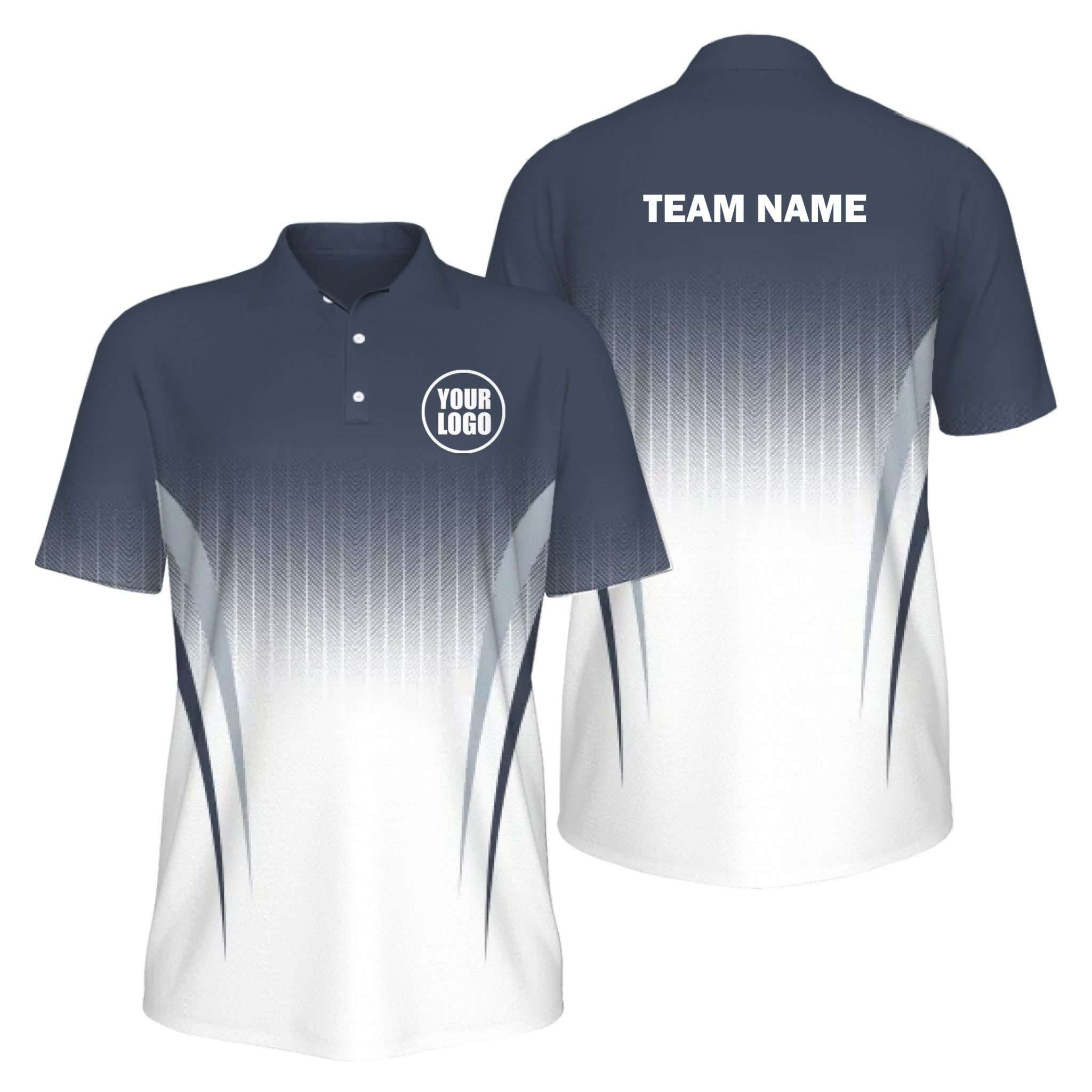 Picklewin Sporty Gradient UV Protection Polo Shirt Custom For Men 3