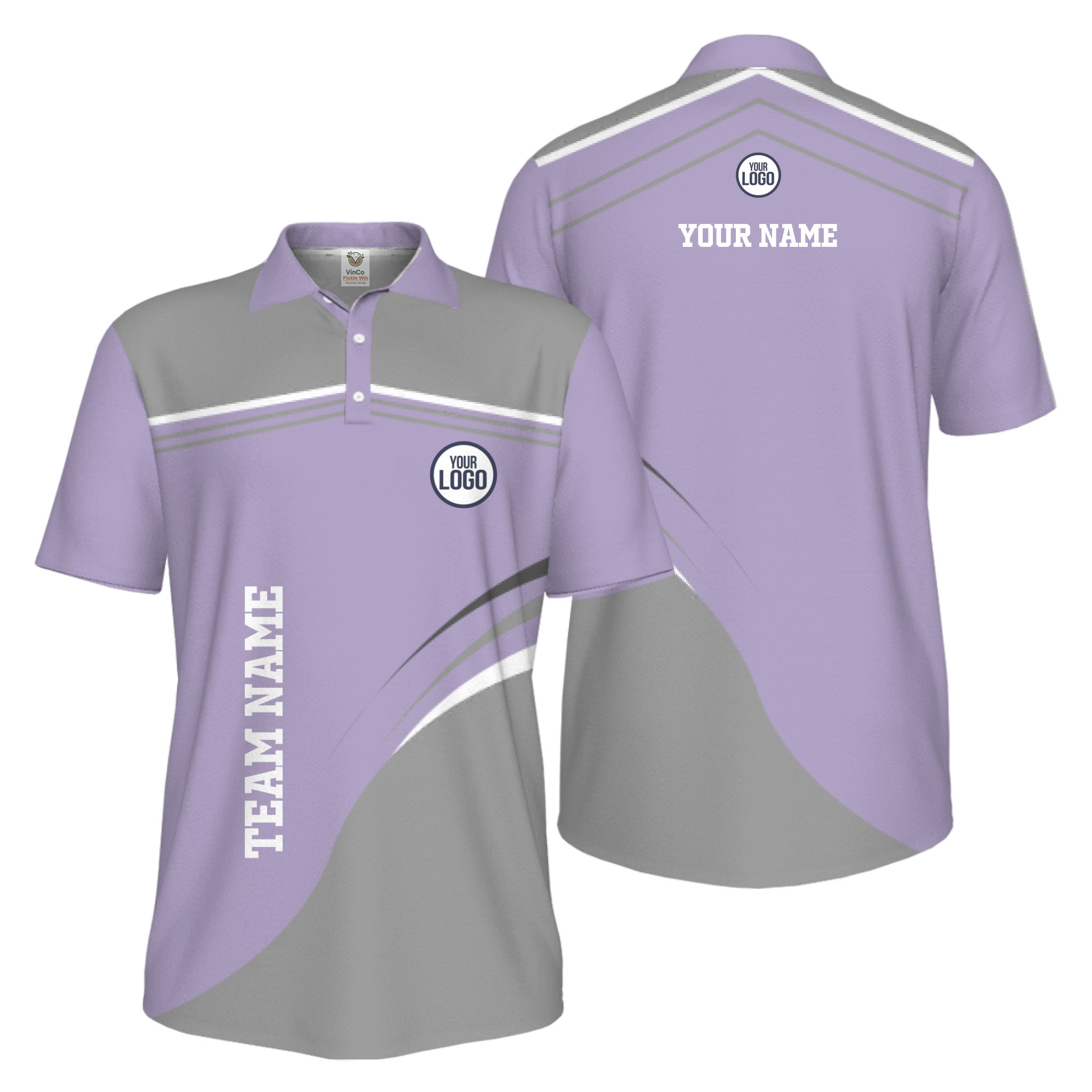 Picklewin Stylish Custom Athletic Uniform UV Protection Men Polo Shirt 12