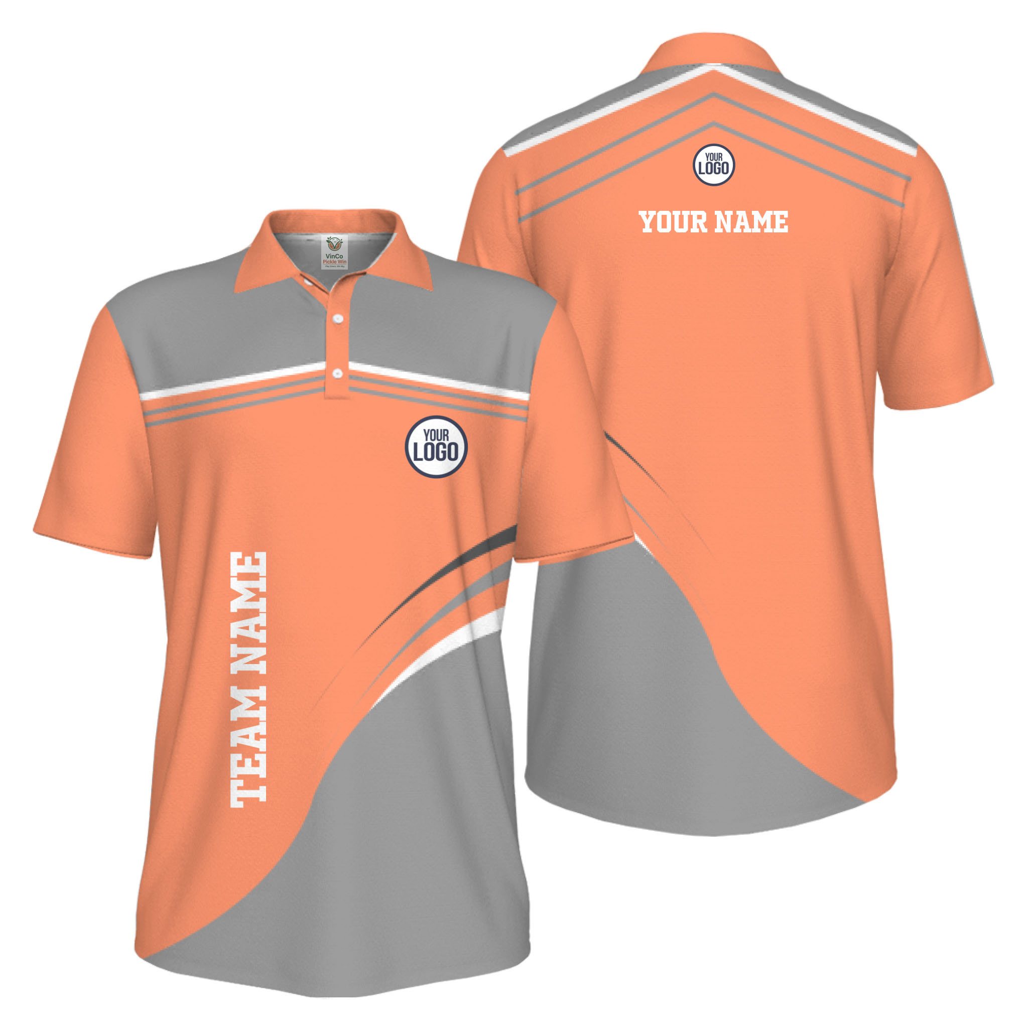 Picklewin Stylish Custom Athletic Uniform UV Protection Men Polo Shirt 16