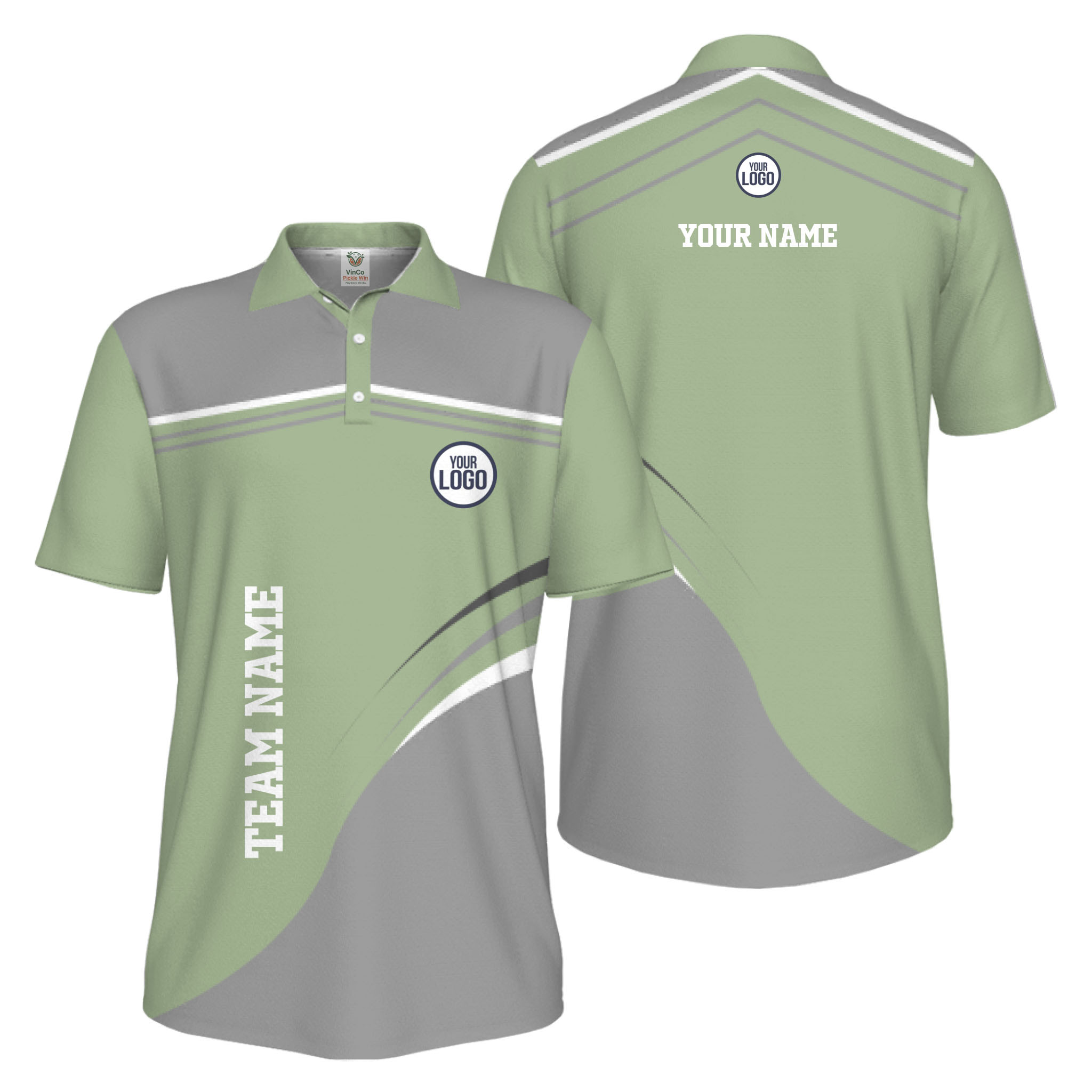 Picklewin Stylish Custom Athletic Uniform UV Protection Men Polo Shirt 4