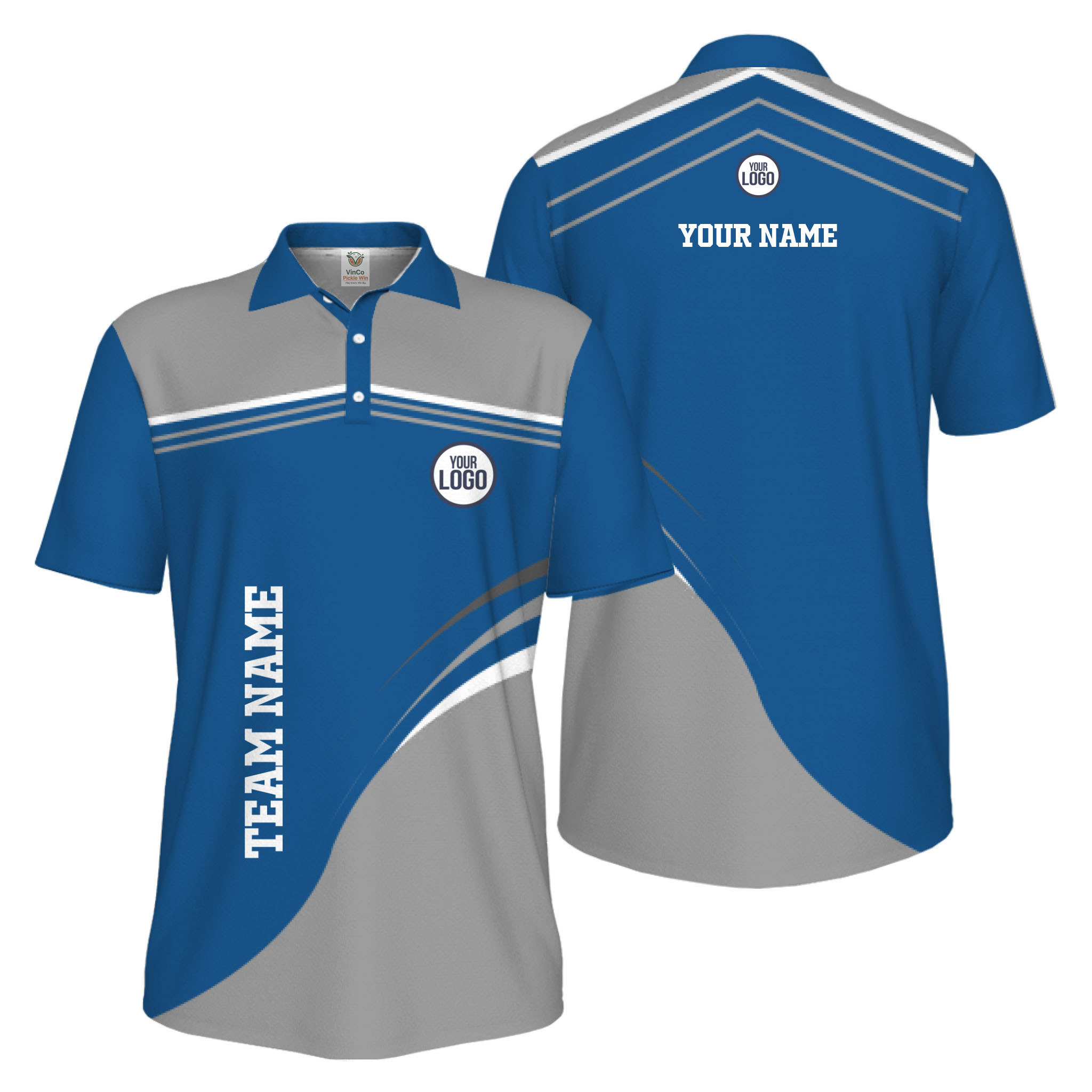 Picklewin Stylish Custom Athletic Uniform UV Protection Men Polo Shirt 5