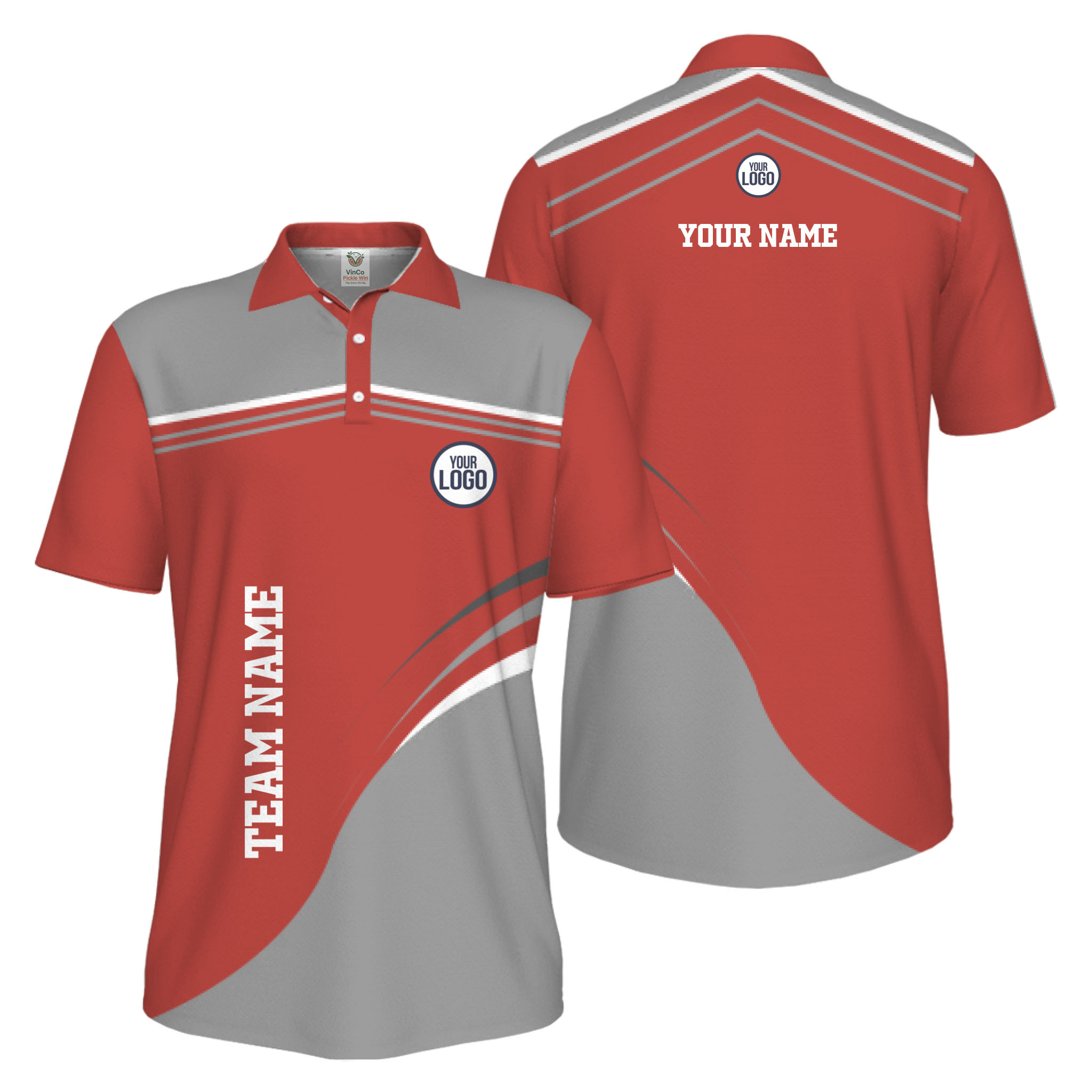 Picklewin Stylish Custom Athletic Uniform UV Protection Men Polo Shirt 6