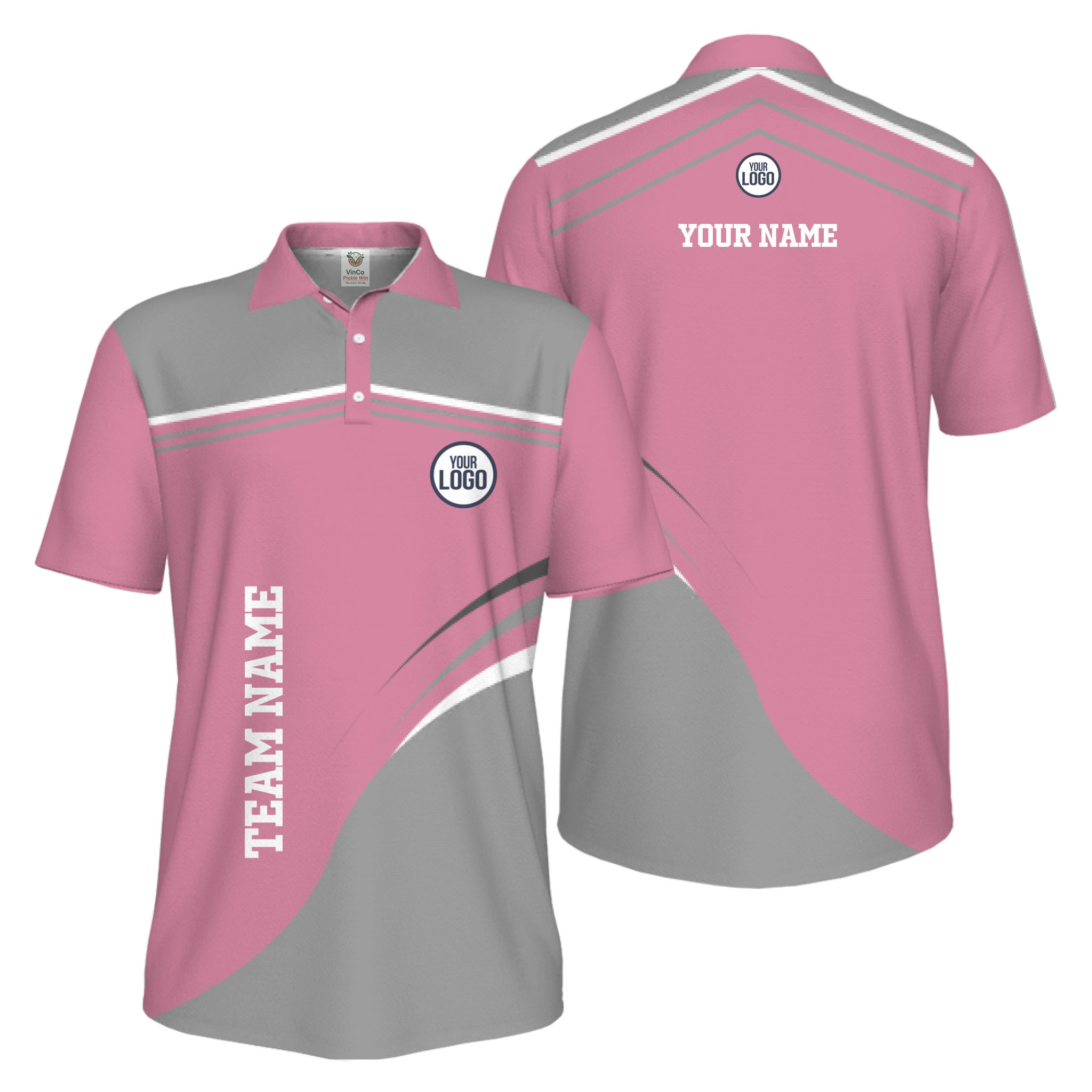 Picklewin Stylish Custom Athletic Uniform UV Protection Men Polo Shirt 7