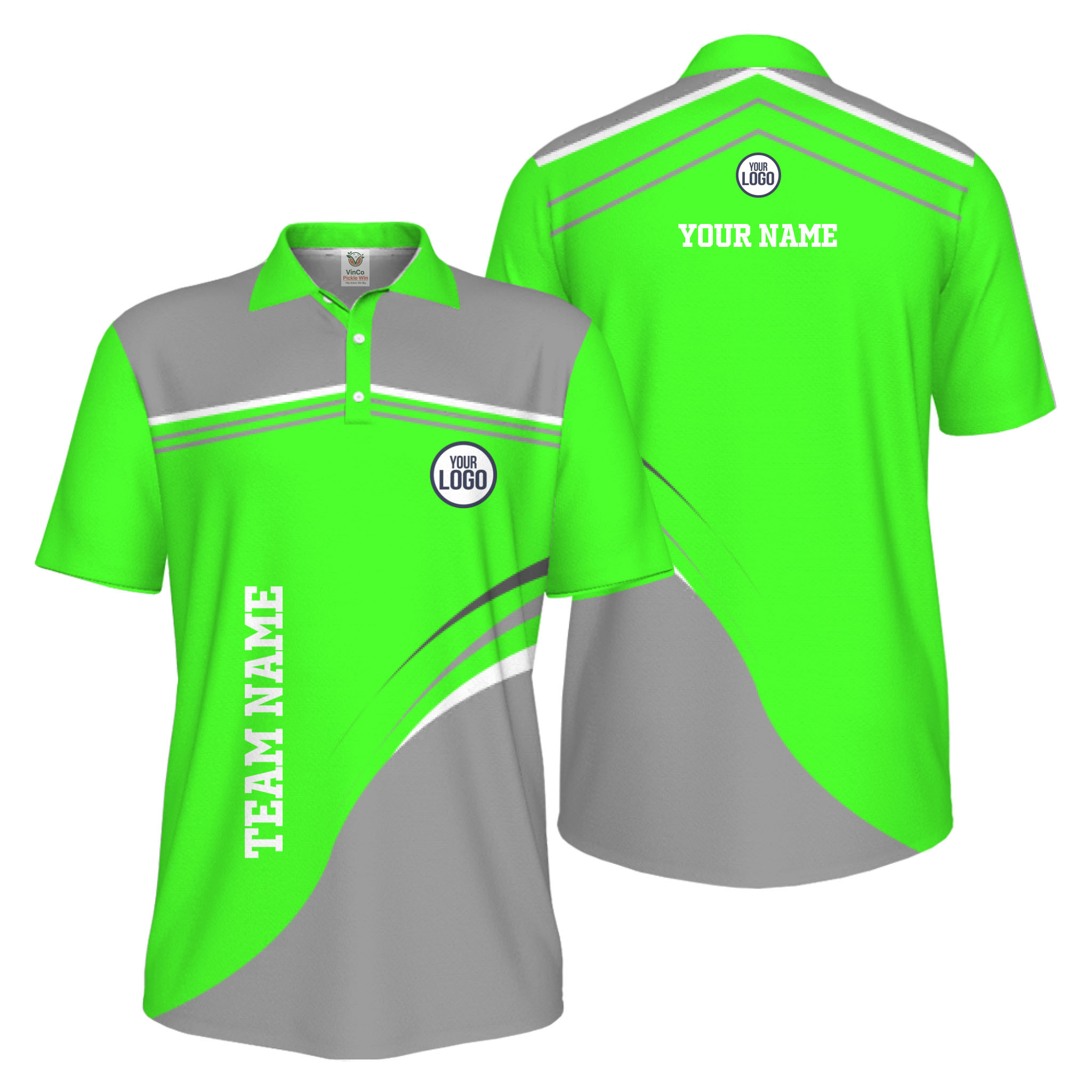 Picklewin Stylish Custom Athletic Uniform UV Protection Men Polo Shirt 9