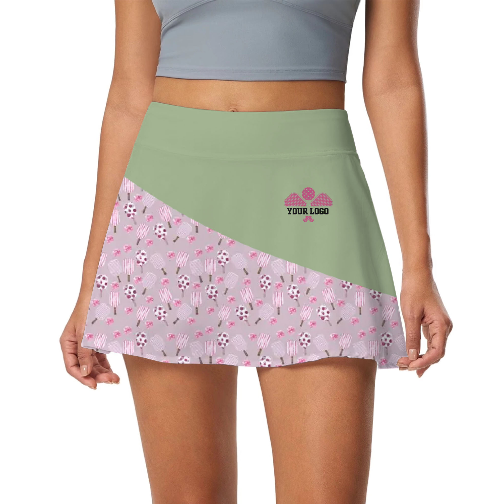 Picklewin Stylish Custom Logo And Team Name Women's Skort 11