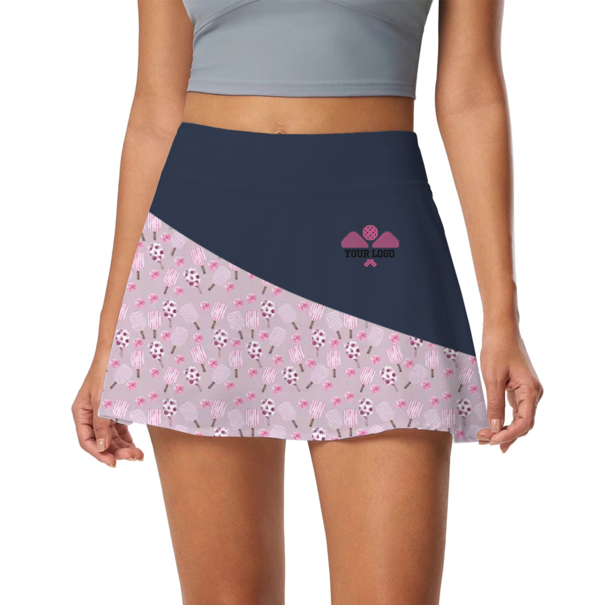 Picklewin Stylish Custom Logo And Team Name Women's Skort 7