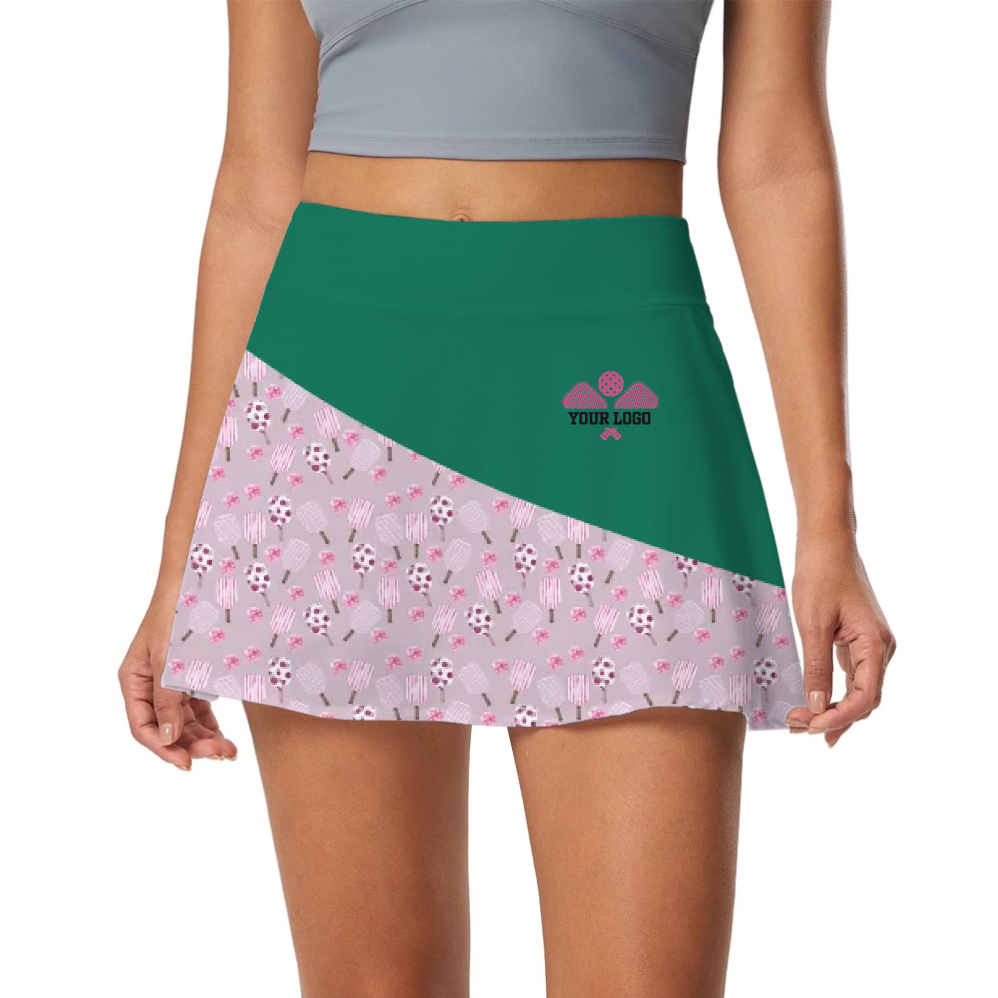 Picklewin Stylish Custom Logo And Team Name Women's Skort 8