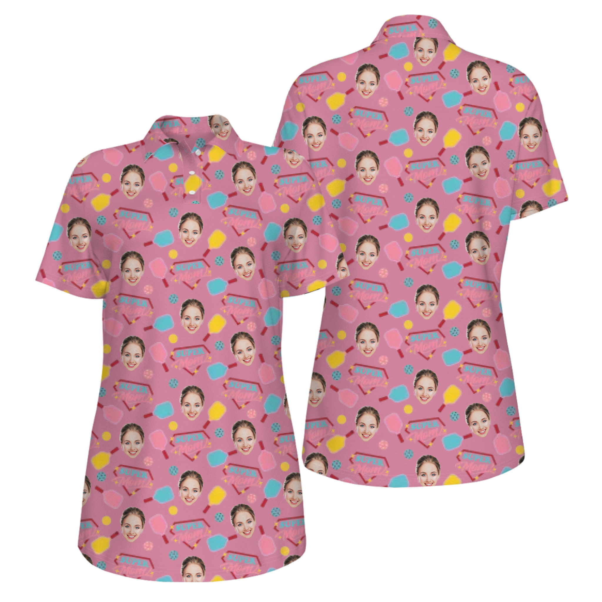 Picklewin Super Mom UV Protection Pickleball Shirt For Mother's Day 13