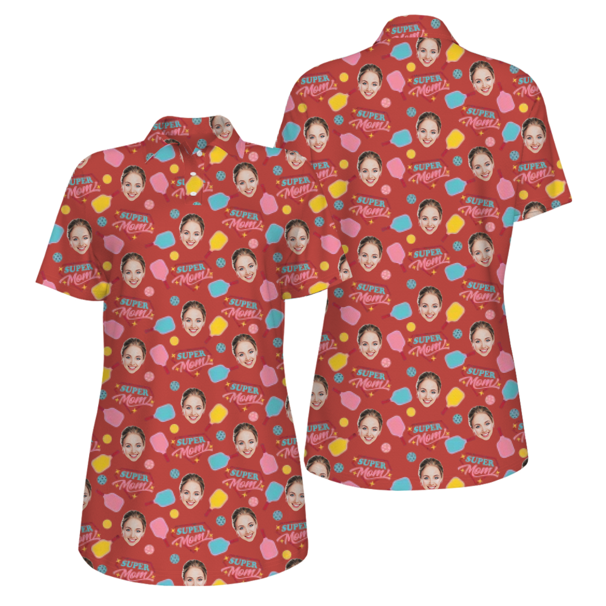 Picklewin Super Mom UV Protection Pickleball Shirt For Mother's Day 14