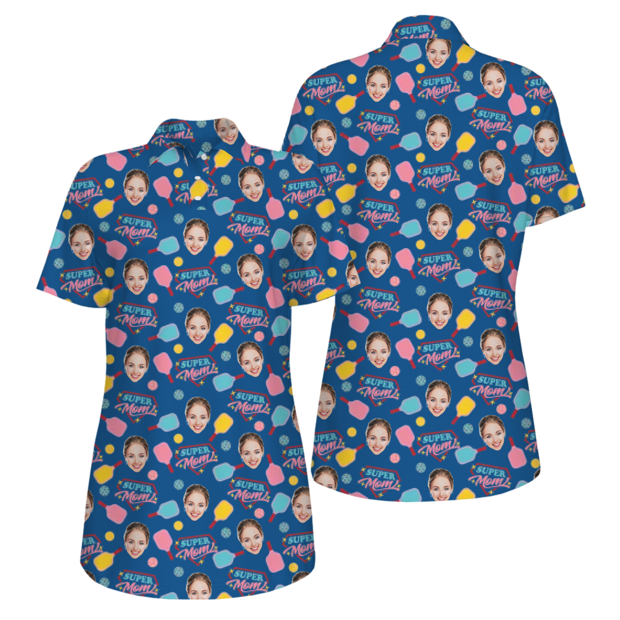 Picklewin Super Mom UV Protection Pickleball Shirt For Mother's Day 15